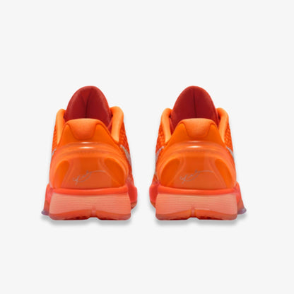Nike Kobe 6 Protro 'Total Orange' (2025) (GS) [FV9676-800] Athletic Basketball Sports Sneakers in Total Orange / Metallic Silver for Unisex Youth Kids Junior Boys Girls - AVBL MRKT (6)