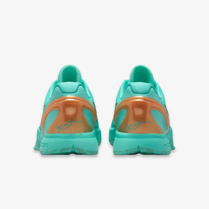 Nike Kobe 6 Protro x Jalen Brunson 'Statue of Liberty' (2025) [IQ5774-300] Athletic Basketball Sports Sneakers in Hyper Turquoise / Metallic Copper for Unisex Adult Mens - AVBL MRKT (6)