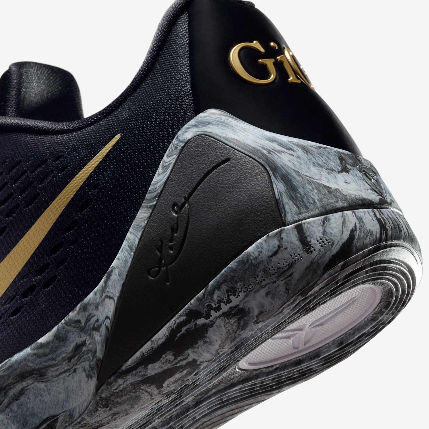 Nike Kobe 9 Elite Low EM Protro 'Mambacita' (2025) [FZ7333-002] Athletic Basketball Sports Sneakers in Black / White - Metallic Gold for Unisex Adult Mens - AVBL MRKT (8)