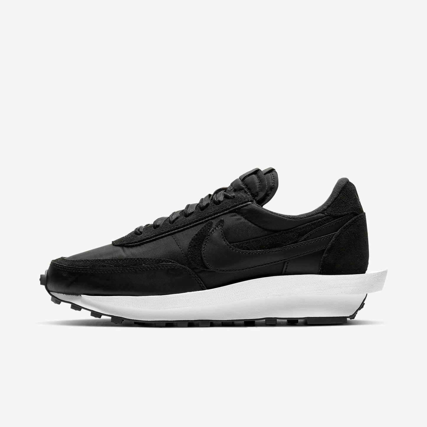 Nike LD Waffle x Sacai 'Nylon Black' (2020) [BV0073-002] Athletic Casual Fashion Running Sports Sneakers in Black / Black for Unisex Adult Mens - AVBL MRKT (2)
