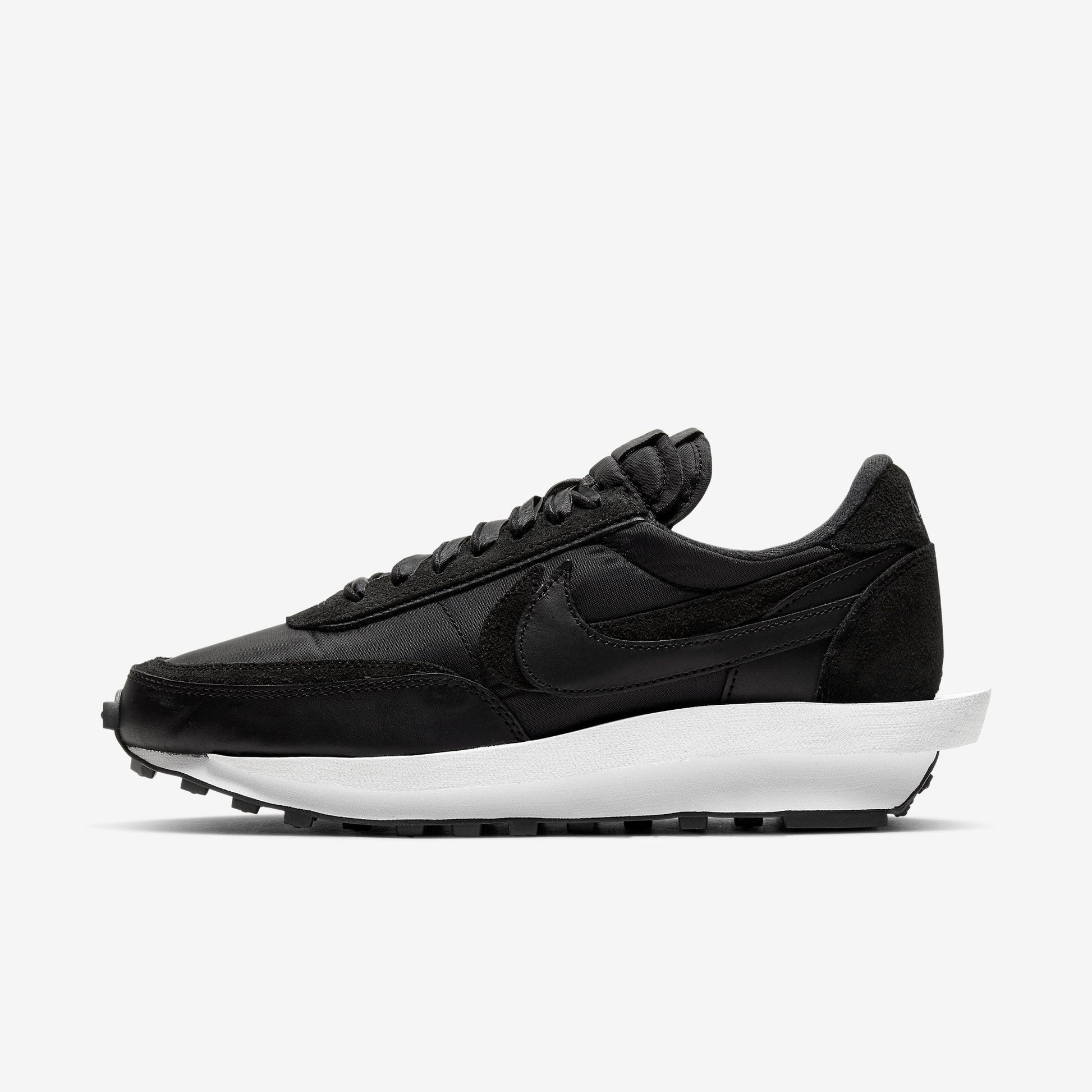Nike LD Waffle x Sacai 'Nylon Black' (2020) [BV0073-002] Athletic Casual Fashion Running Sports Sneakers in Black / Black for Unisex Adult Mens - AVBL MRKT (2)