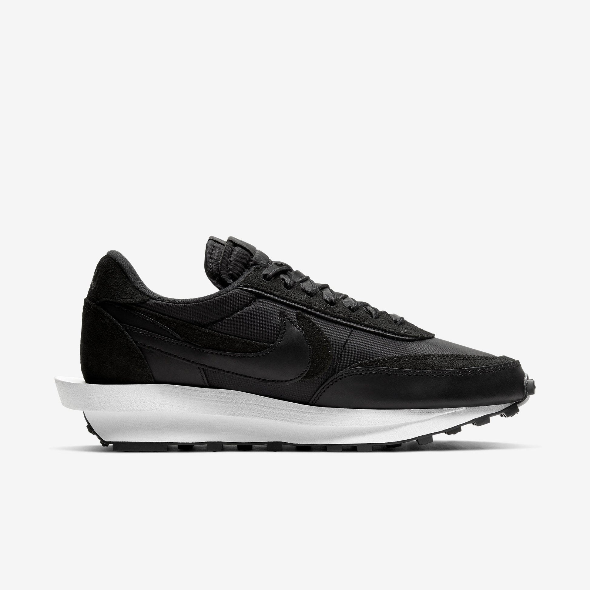 Nike LD Waffle x Sacai 'Nylon Black' (2020) [BV0073-002] Athletic Casual Fashion Running Sports Sneakers in Black / Black for Unisex Adult Mens - AVBL MRKT (4)