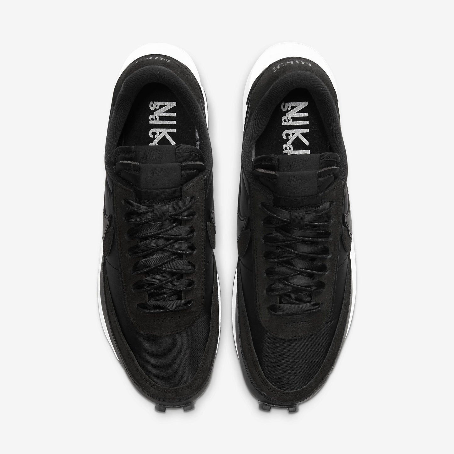 Nike LD Waffle x Sacai 'Nylon Black' (2020) [BV0073-002] Athletic Casual Fashion Running Sports Sneakers in Black / Black for Unisex Adult Mens - AVBL MRKT (5)