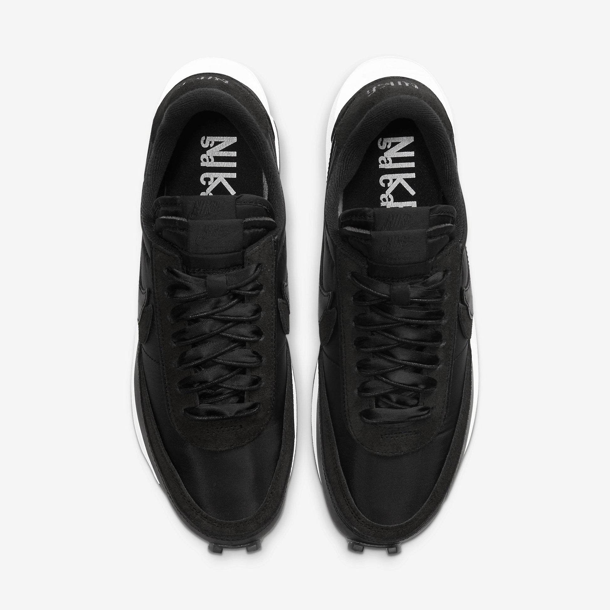 Nike LD Waffle x Sacai 'Nylon Black' (2020) [BV0073-002] Athletic Casual Fashion Running Sports Sneakers in Black / Black for Unisex Adult Mens - AVBL MRKT (5)