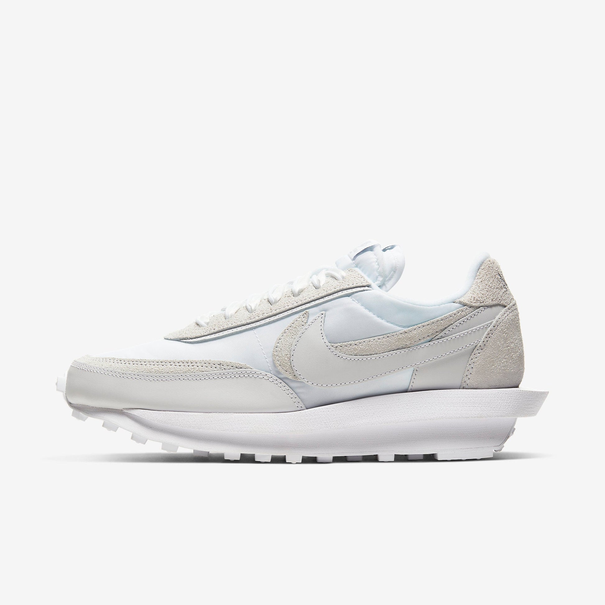 Nike LD Waffle x Sacai 'Nylon White' (2020) [BV0073-101] Athletic Casual Fashion Running Sports Sneakers in White / White for Unisex Adult Mens - AVBL MRKT (2)