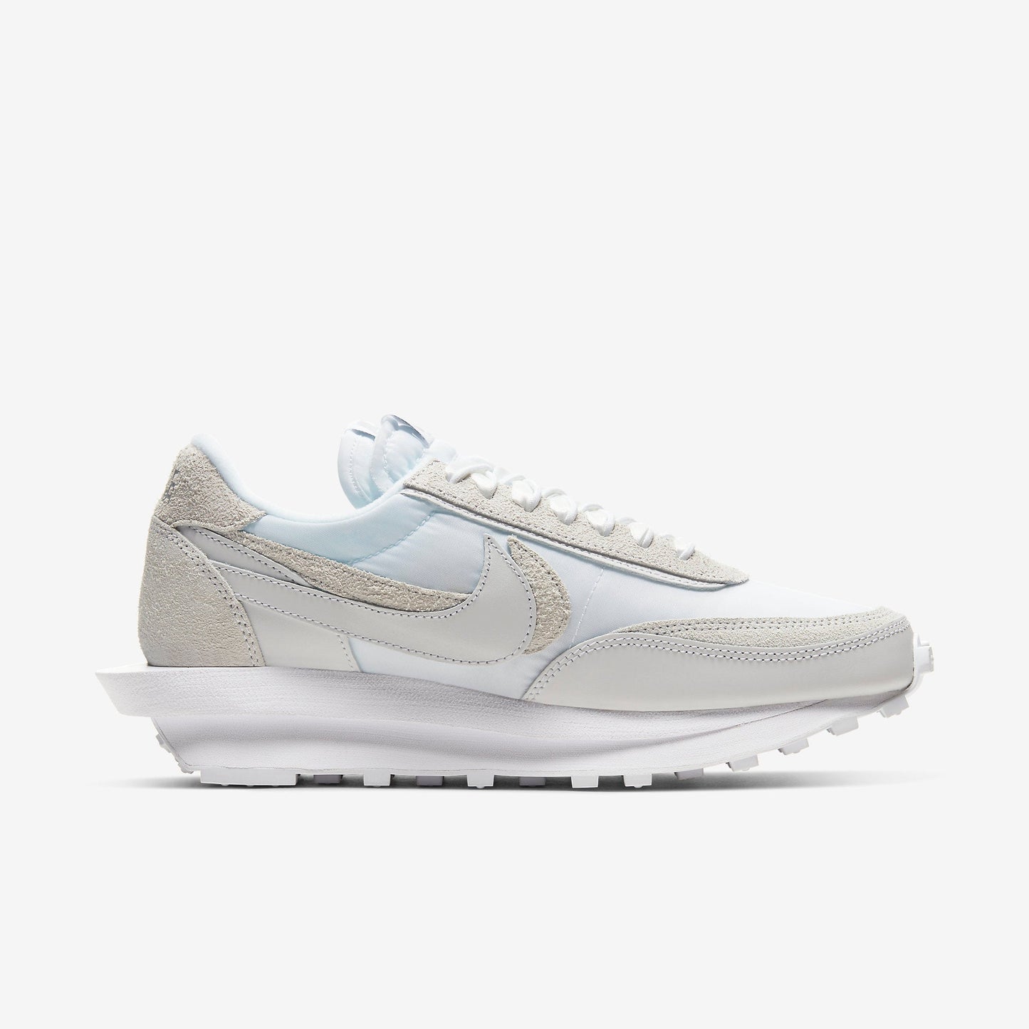 Nike LD Waffle x Sacai 'Nylon White' (2020) [BV0073-101] Athletic Casual Fashion Running Sports Sneakers in White / White for Unisex Adult Mens - AVBL MRKT (4)
