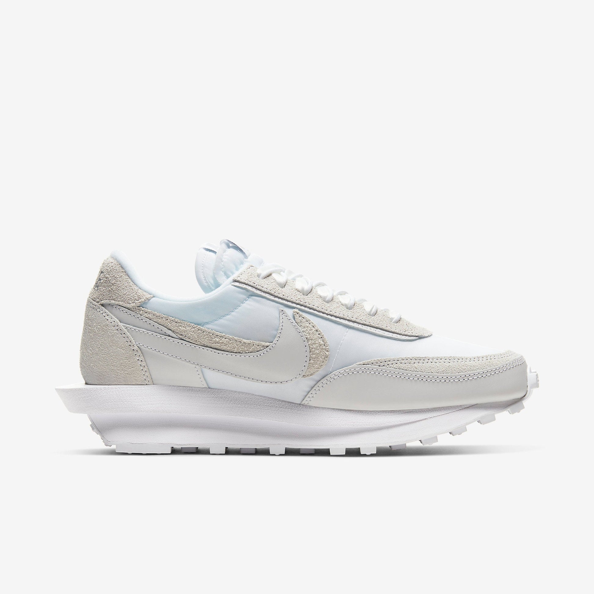 Nike LD Waffle x Sacai 'Nylon White' (2020) [BV0073-101] Athletic Casual Fashion Running Sports Sneakers in White / White for Unisex Adult Mens - AVBL MRKT (4)