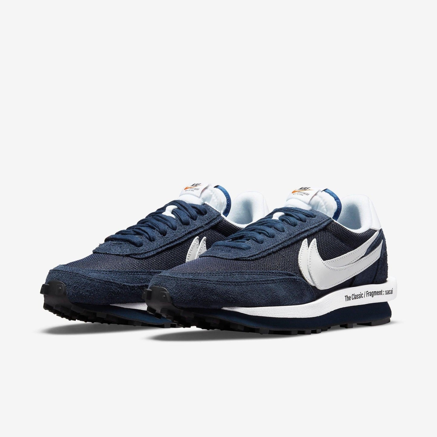 Nike LD Waffle x Sacai x Fragment Design 'Blue Void' (2021) [DH2684-400] Athletic Casual Fashion Running Sports Sneakers in Blue Void / White - Obsidian - White for Unisex Adult Mens - AVBL MRKT (1)