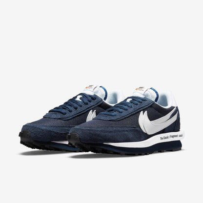 Nike LD Waffle x Sacai x Fragment Design 'Blue Void' (2021) [DH2684-400] Athletic Casual Fashion Running Sports Sneakers in Blue Void / White - Obsidian - White for Unisex Adult Mens - AVBL MRKT (1)