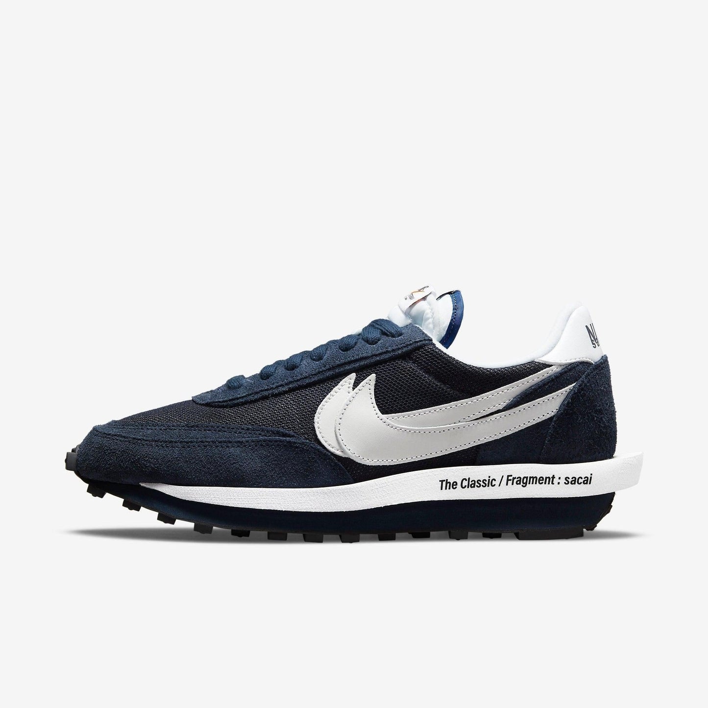 Nike LD Waffle x Sacai x Fragment Design 'Blue Void' (2021) [DH2684-400] Athletic Casual Fashion Running Sports Sneakers in Blue Void / White - Obsidian - White for Unisex Adult Mens - AVBL MRKT (2)