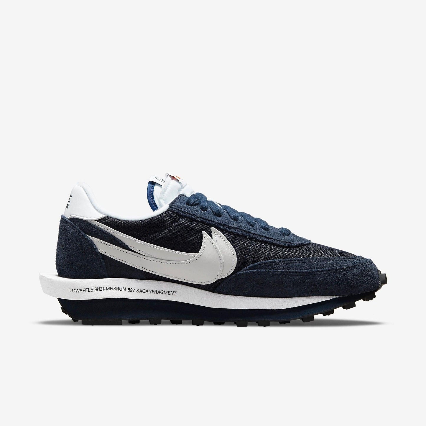 Nike LD Waffle x Sacai x Fragment Design 'Blue Void' (2021) [DH2684-400] Athletic Casual Fashion Running Sports Sneakers in Blue Void / White - Obsidian - White for Unisex Adult Mens - AVBL MRKT (4)