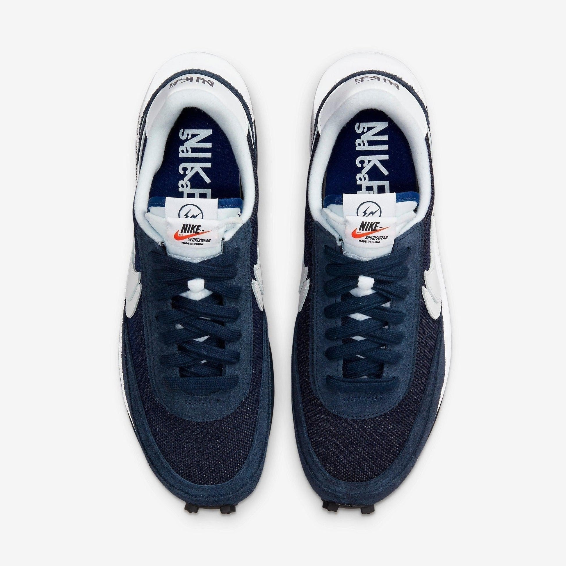Nike LD Waffle x Sacai x Fragment Design 'Blue Void' (2021) [DH2684-400] Athletic Casual Fashion Running Sports Sneakers in Blue Void / White - Obsidian - White for Unisex Adult Mens - AVBL MRKT (5)