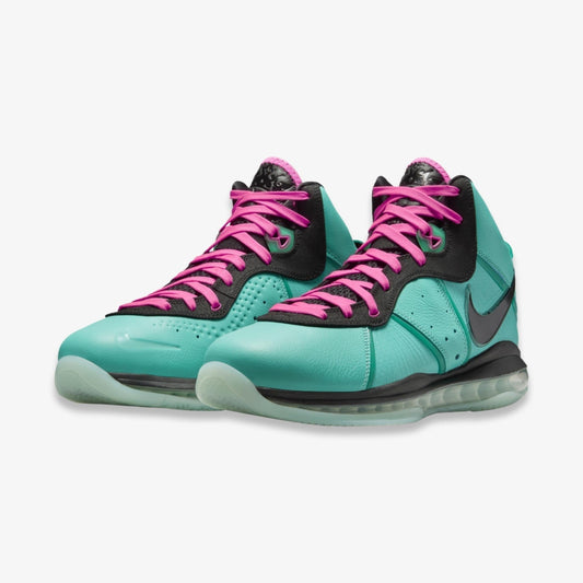 Nike LeBron 8 QS 'South Beach' (2021) [CZ0328-400] Athletic Basketball Sports Sneakers in Retro / Black - Pink Flash - Aqua for Unisex Adult Mens - AVBL MRKT (1)