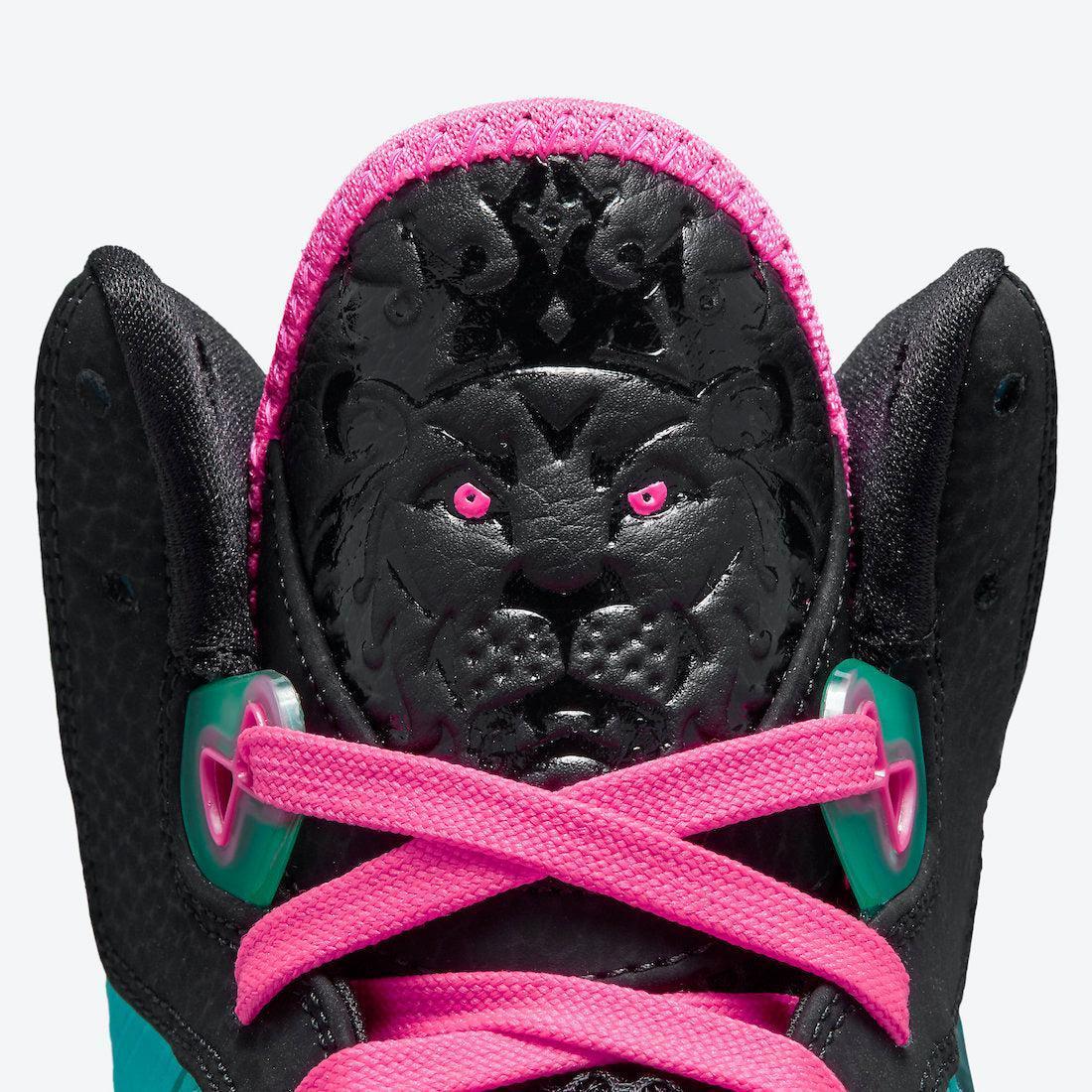 Nike LeBron 8 QS 'South Beach' (2021) [CZ0328-400] Athletic Basketball Sports Sneakers in Retro / Black - Pink Flash - Aqua for Unisex Adult Mens - AVBL MRKT (8)