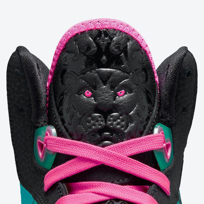 Nike LeBron 8 QS 'South Beach' (2021) [CZ0328-400] Athletic Basketball Sports Sneakers in Retro / Black - Pink Flash - Aqua for Unisex Adult Mens - AVBL MRKT (8)