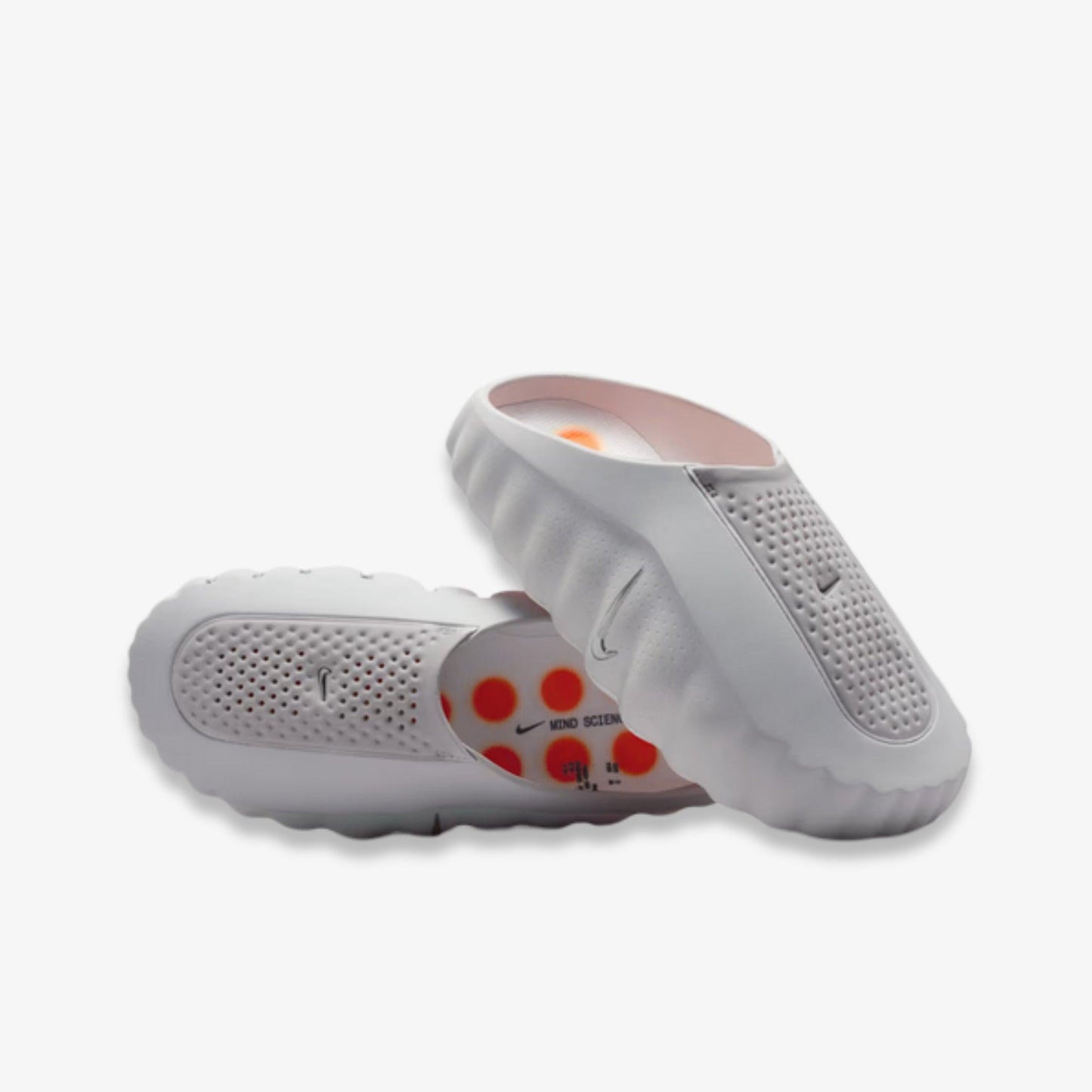 Nike Mind 001 Pregame Mule 'Light Smoke Grey / Photon Dust - Hyper Crimson - Chrome' (2026) (Womens) [HQ4309-003] Athletic Casual Fashion Slides Sandals for Unisex Adult Female Ladies Girls WMNS - AVBL MRKT (1)