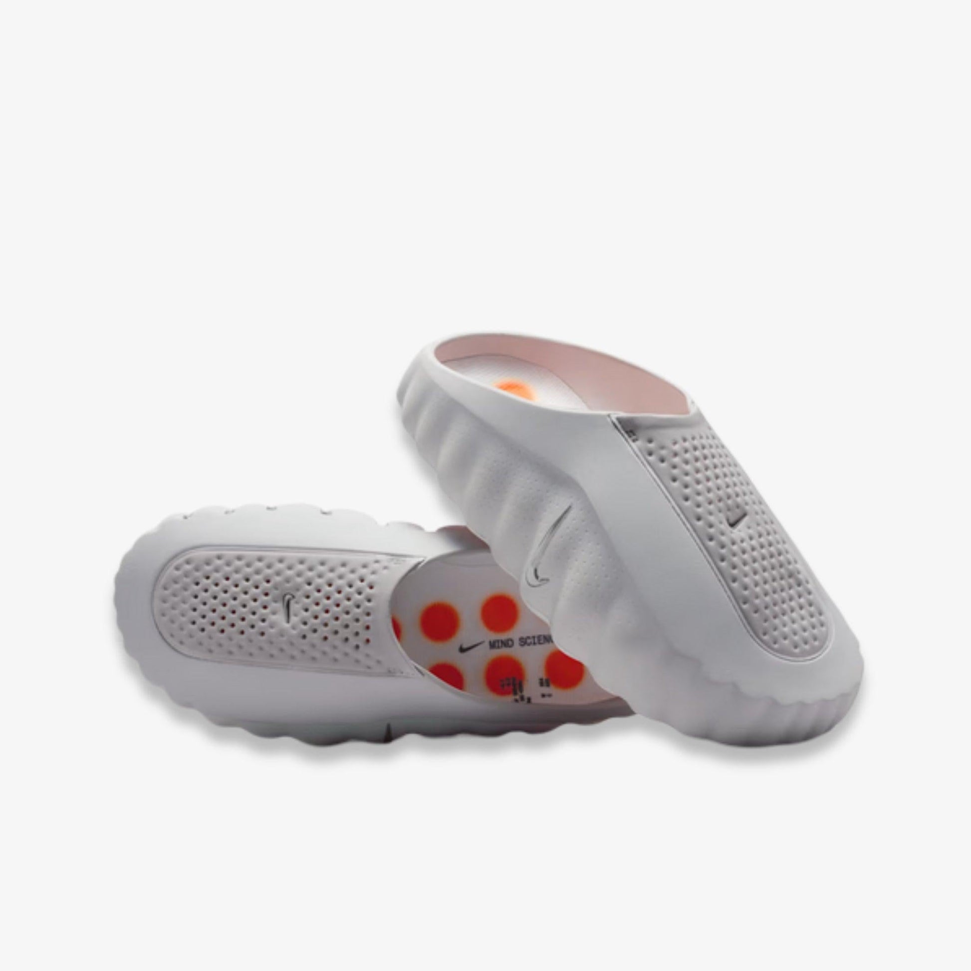 Nike Mind 001 Pregame Mule 'Light Smoke Grey / Photon Dust - Hyper Crimson - Chrome' (2026) (Womens) [HQ4309-003] Athletic Casual Fashion Slides Sandals for Unisex Adult Female Ladies Girls WMNS - AVBL MRKT (1)