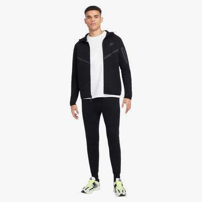 Nike NSW Tech Fleece Windrunner Full Zip-Up Hooded Jacket and Jogger Sweatpants Black (Full Suit) (Mens) [HV0949-010/HV0959-010] Casual Fashion Hoodie Sweater Bottoms for Unisex Adult Mens Hypebeast - AVBL MRKT (1)