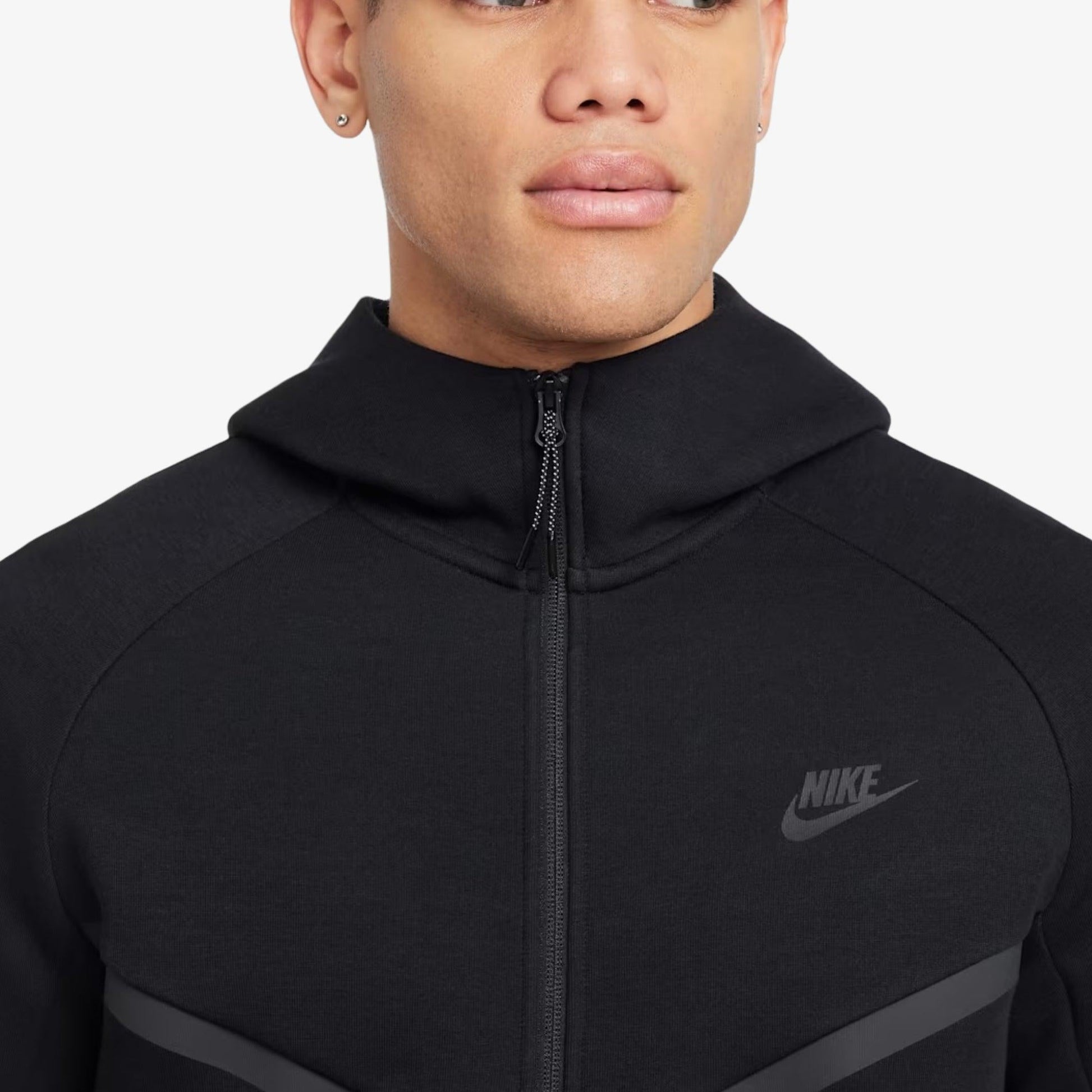 Nike NSW Tech Fleece Windrunner Full Zip-Up Hooded Jacket and Jogger Sweatpants Black (Full Suit) (Mens) [HV0949-010/HV0959-010] Casual Fashion Hoodie Sweater Bottoms for Unisex Adult Mens Hypebeast - AVBL MRKT (6)