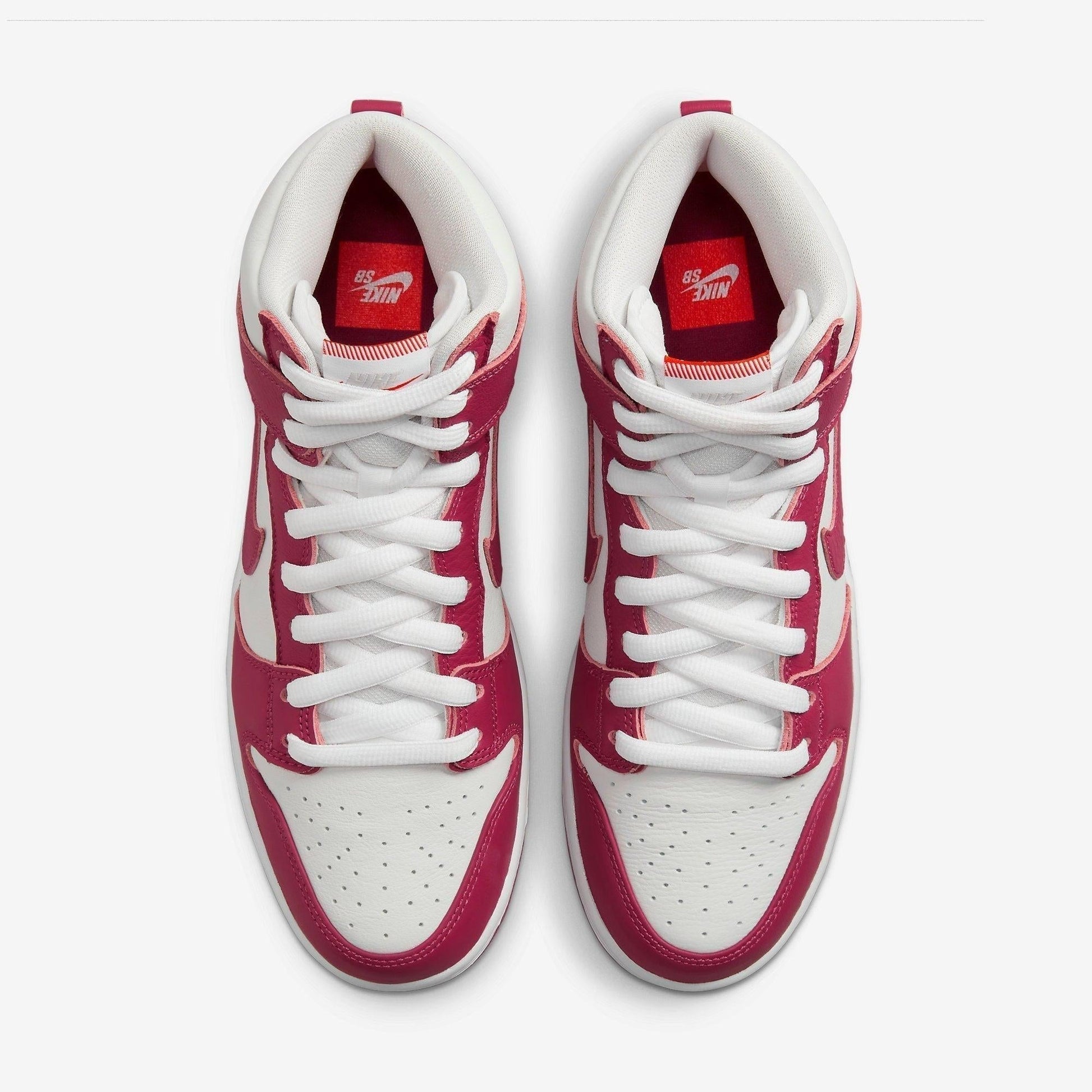 Nike SB Dunk High Pro ISO 'Sweet Beet' (2022) [DQ4485-600] Athletic Basketball Skateboarding Sports Sneakers in Sweet Beet / Sweet Beet - White for Unisex Adult Mens - AVBL MRKT (5)