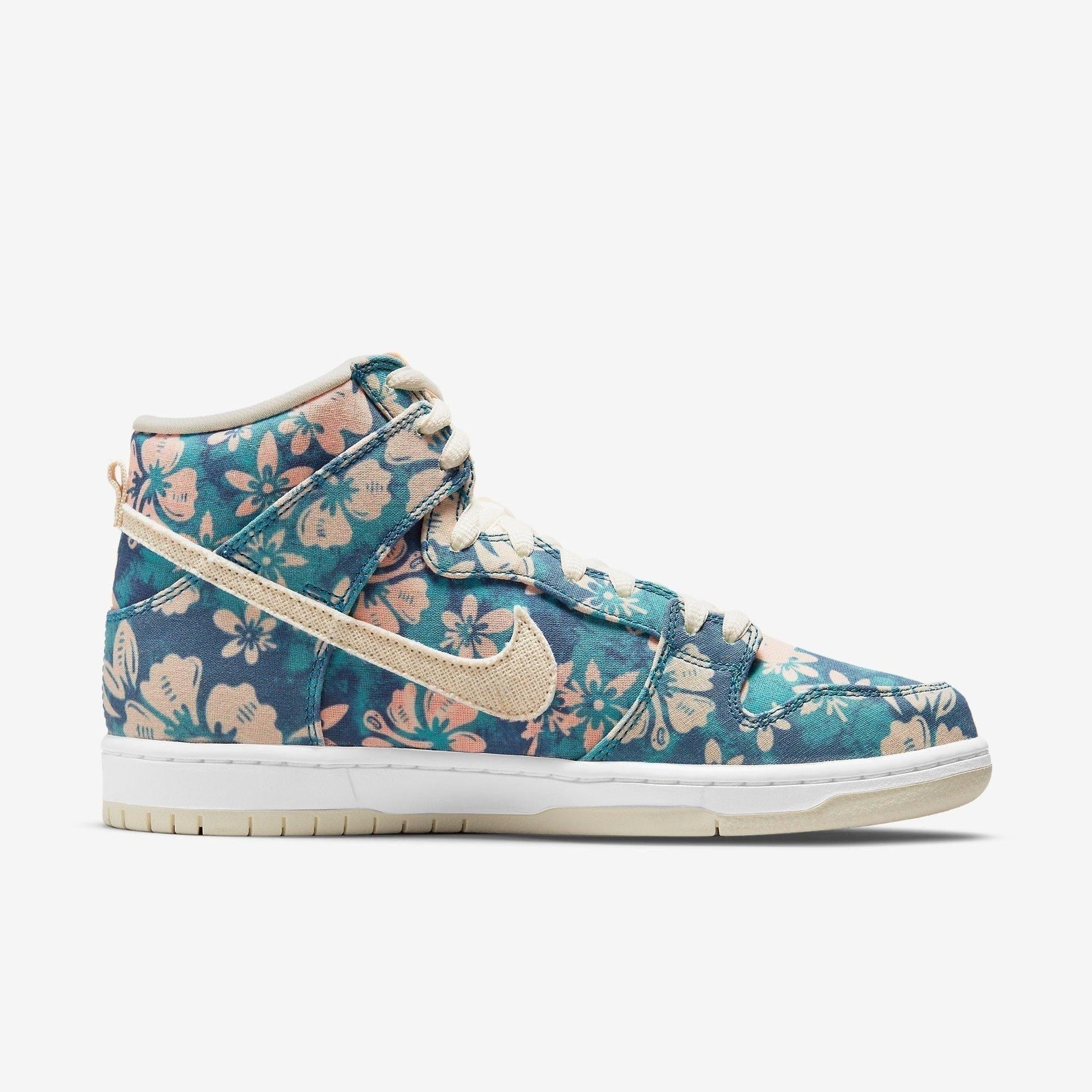 Nike SB Dunk High Pro QS 'Hawaii Maui Wowie' (2021) [CZ2232-300] Athletic Basketball Skateboarding Sports Sneakers in Aquamarine / Light Cream - White for Unisex Adult Mens - AVBL MRKT (4)