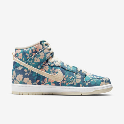 Nike SB Dunk High Pro QS 'Hawaii Maui Wowie' (2021) [CZ2232-300] Athletic Basketball Skateboarding Sports Sneakers in Aquamarine / Light Cream - White for Unisex Adult Mens - AVBL MRKT (4)
