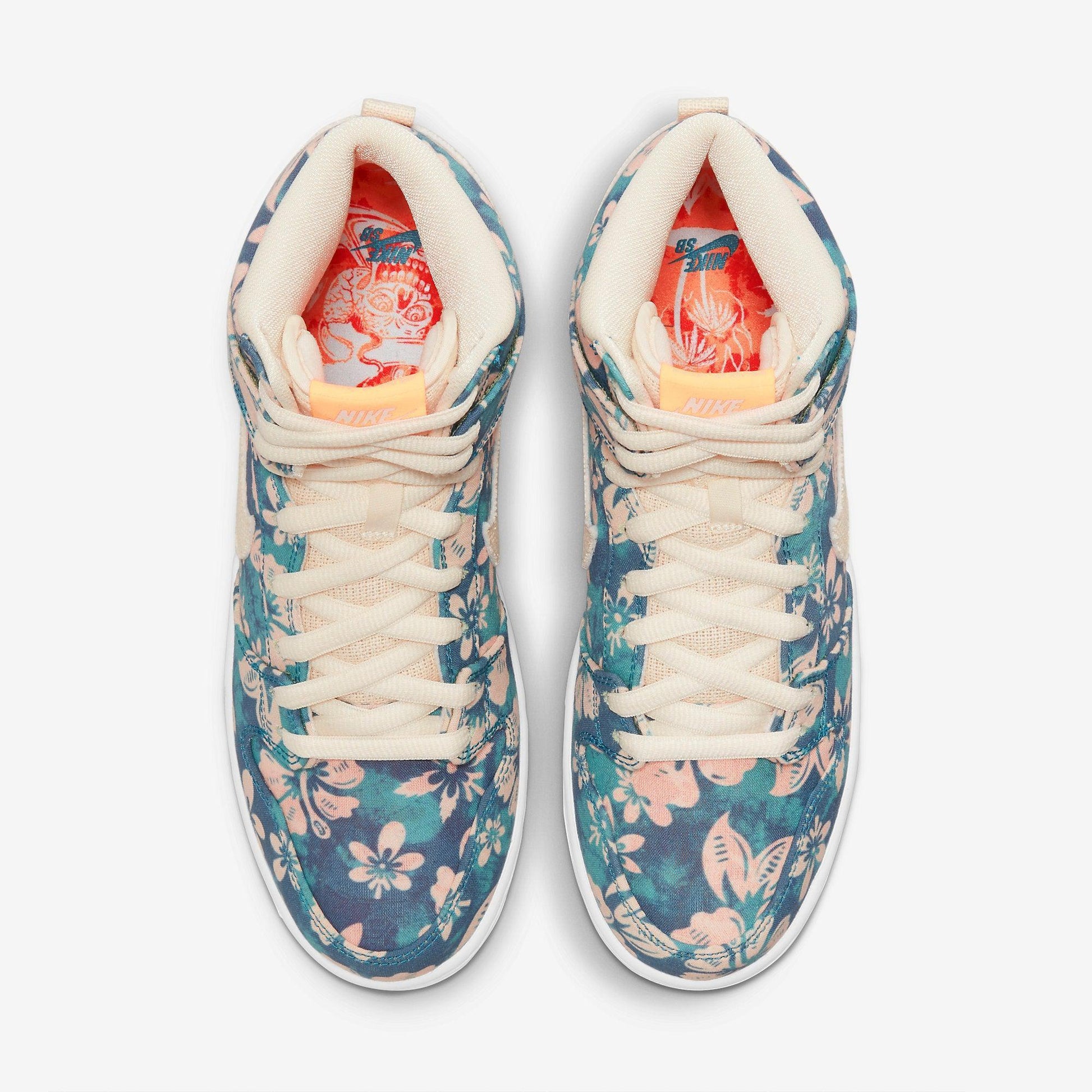 Nike SB Dunk High Pro QS 'Hawaii Maui Wowie' (2021) [CZ2232-300] Athletic Basketball Skateboarding Sports Sneakers in Aquamarine / Light Cream - White for Unisex Adult Mens - AVBL MRKT (5)