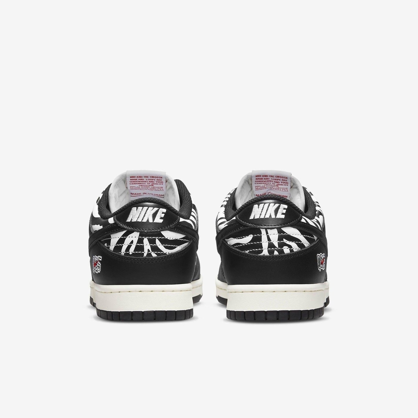 Nike SB Dunk Low OG QS x Quartersnacks 'Zebra' (2021) [DM3510-001] Athletic Basketball Skateboarding Sports Sneakers in Black / White for Unisex Adult Mens - AVBL MRKT (6)