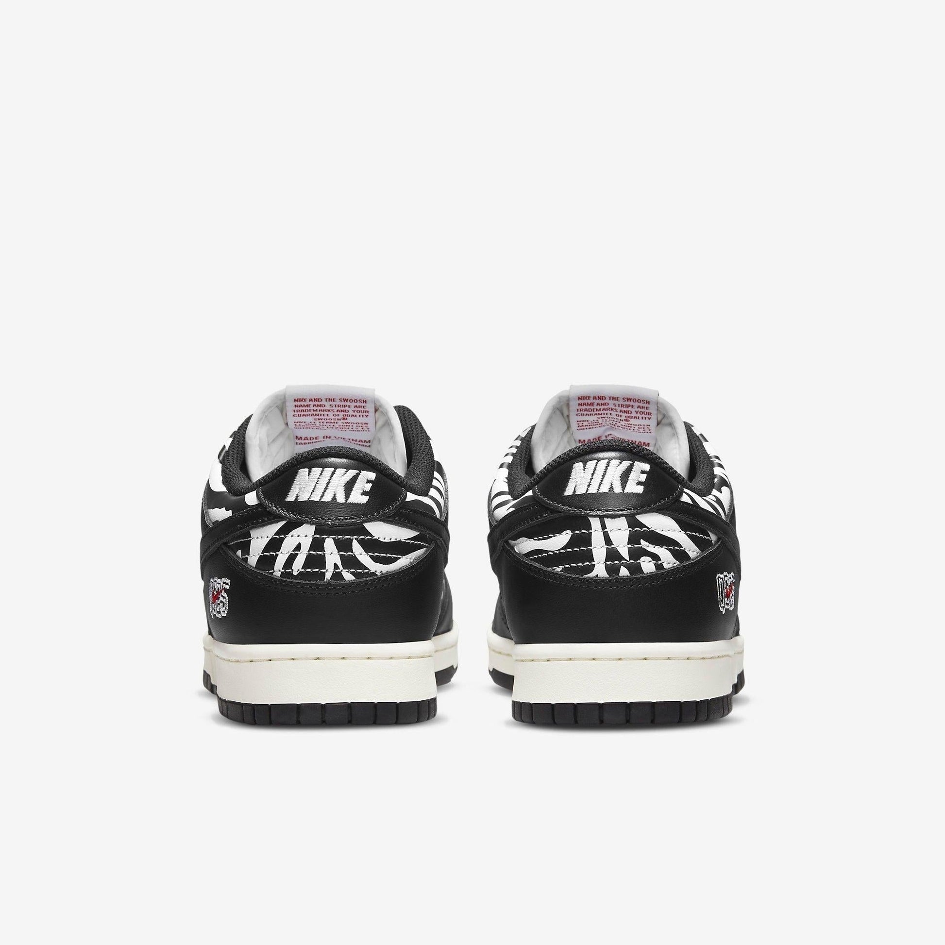 Nike SB Dunk Low OG QS x Quartersnacks 'Zebra' (2021) [DM3510-001] Athletic Basketball Skateboarding Sports Sneakers in Black / White for Unisex Adult Mens - AVBL MRKT (6)