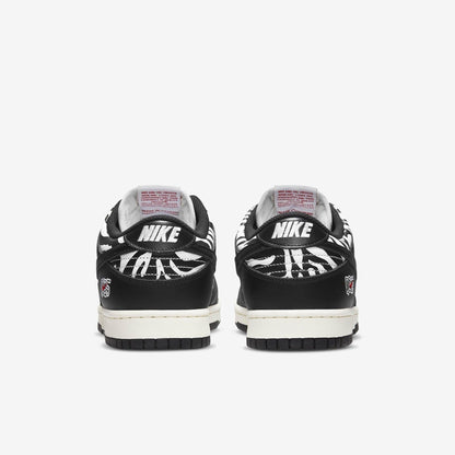 Nike SB Dunk Low OG QS x Quartersnacks 'Zebra' (2021) [DM3510-001] Athletic Basketball Skateboarding Sports Sneakers in Black / White for Unisex Adult Mens - AVBL MRKT (6)