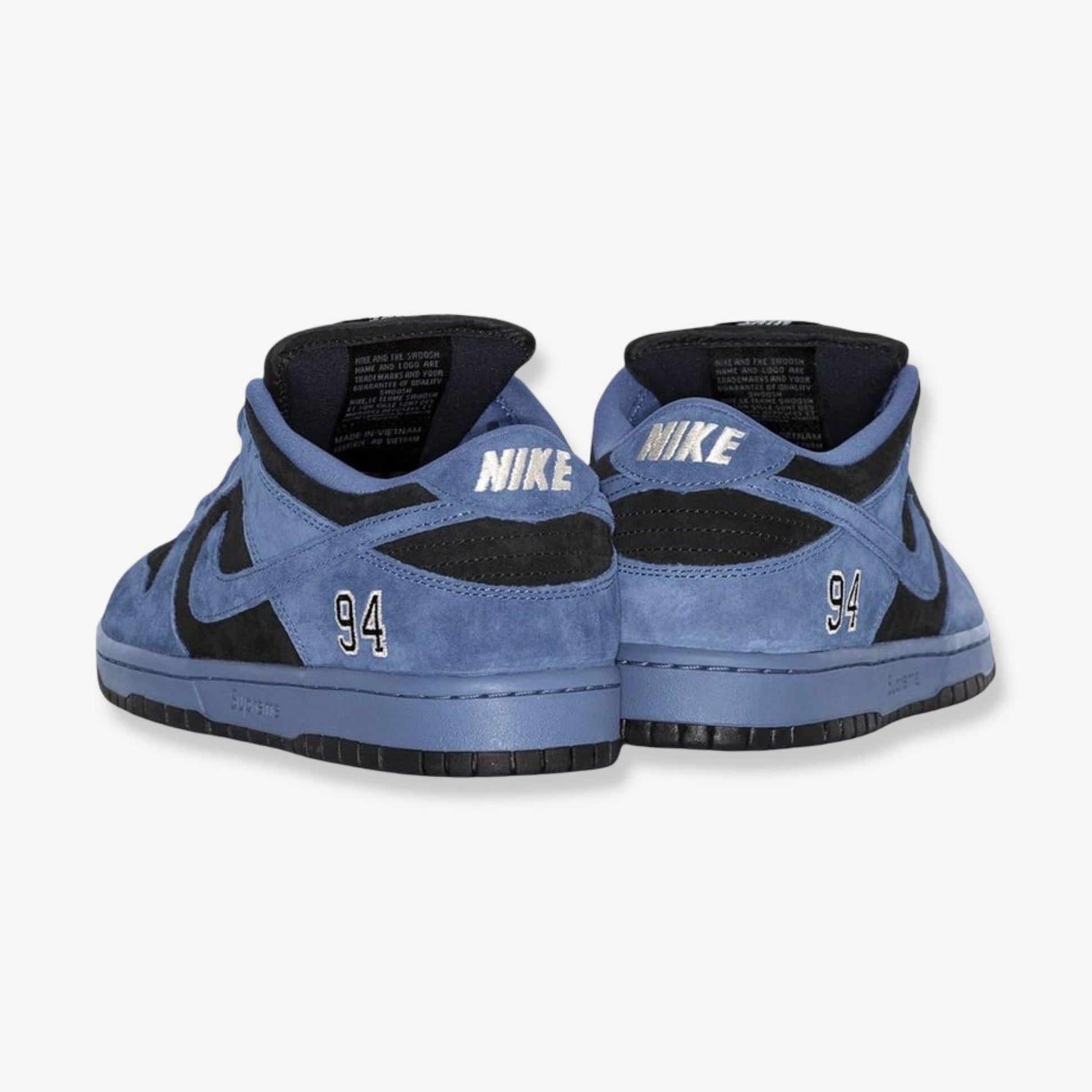 Nike SB Dunk Low OG QS x Supreme 'Ocean Fog' (2025) [HQ8487-400] Athletic Basketball Skateboarding Sports Sneakers in Ocean Fog / Ocean Fog - Black for Unisex Adult Mens - AVBL MRKT (2)