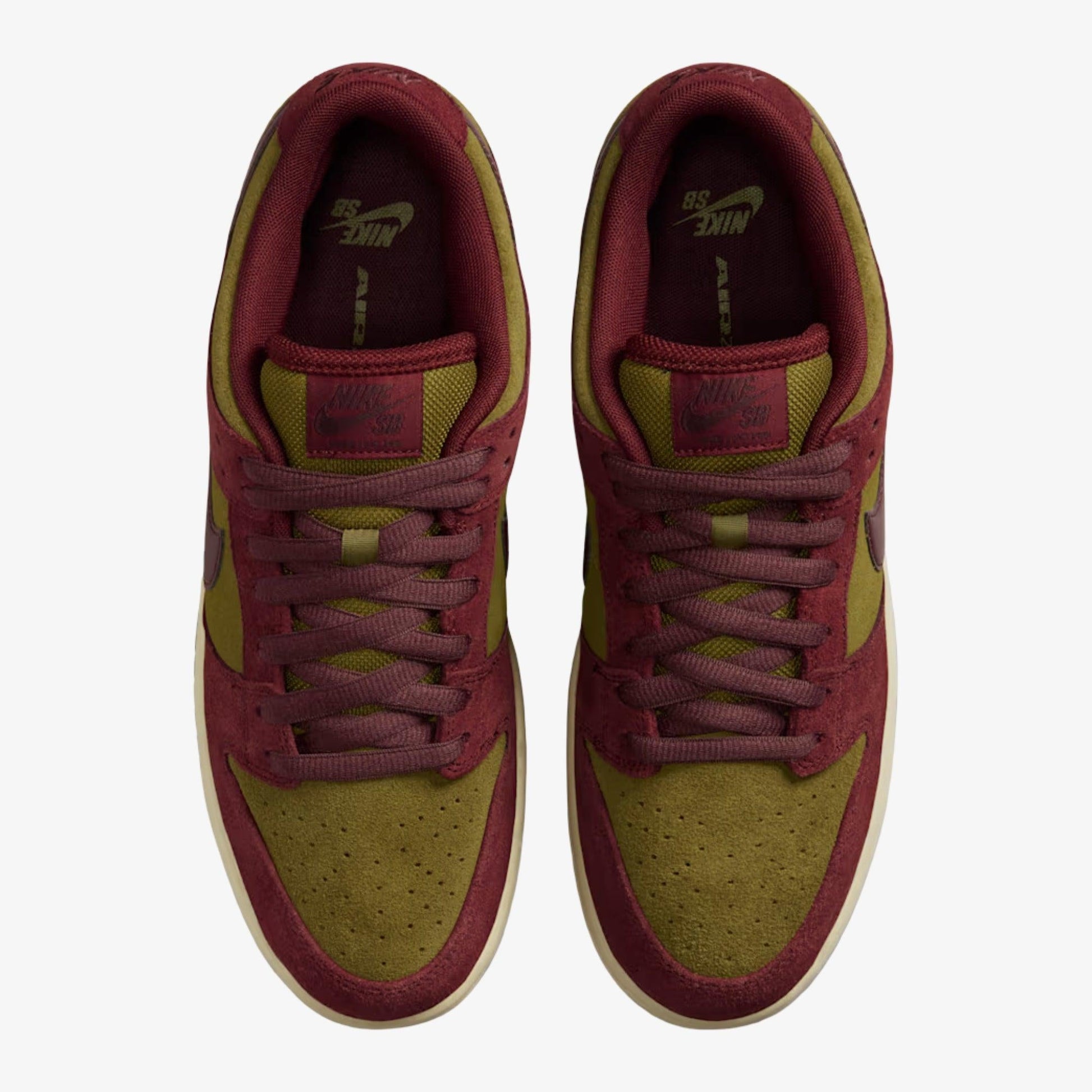 Nike SB Dunk Low Pro 'Dark Team Red / Olive Flak' (2025) [HQ1625-600] Athletic Basketball Skateboarding Sports Sneakers in Dark Team Red / Burgundy Crush - Olive Flak - Armory Navy for Unisex Adult Mens - AVBL MRKT (5)