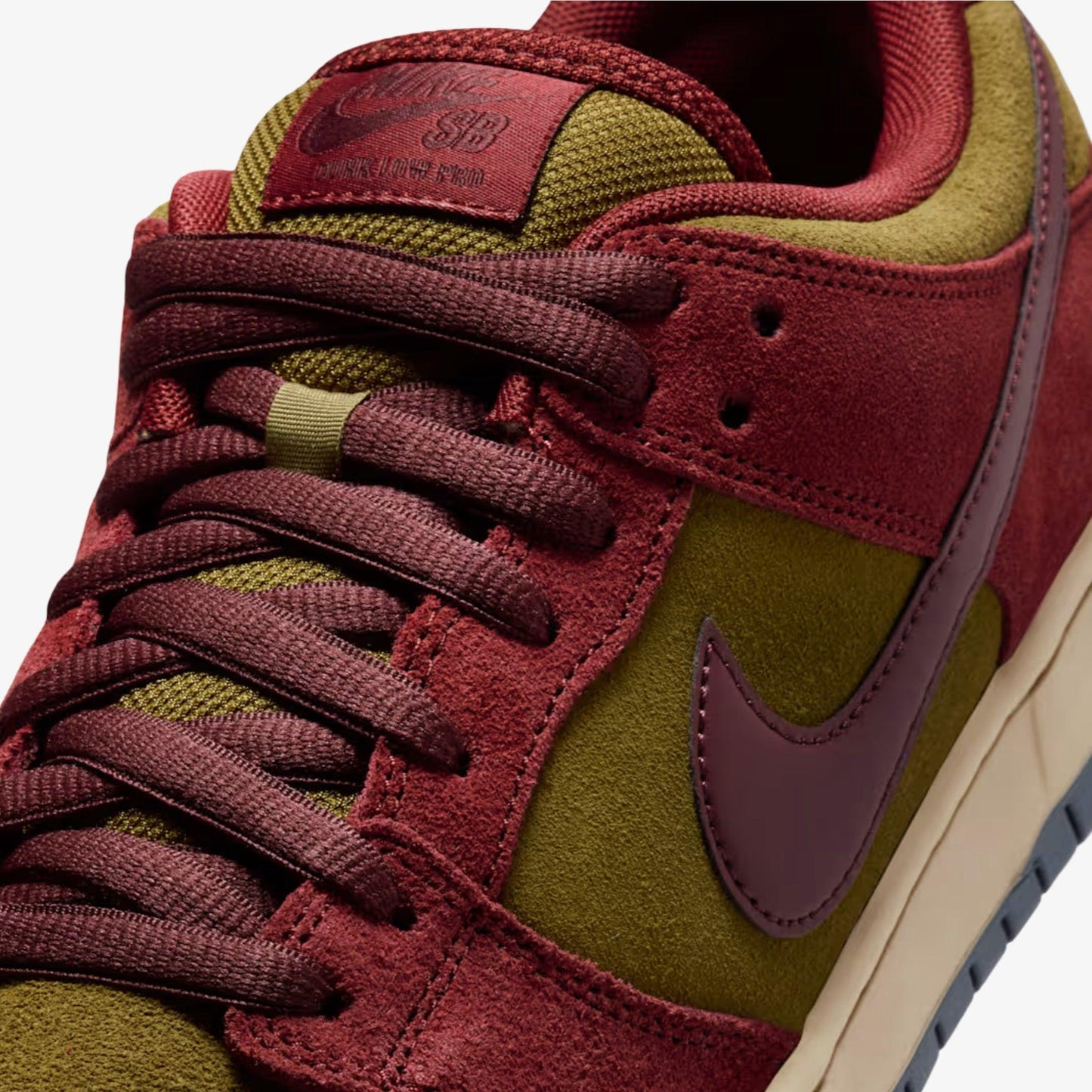 Nike SB Dunk Low Pro 'Dark Team Red / Olive Flak' (2025) [HQ1625-600] Athletic Basketball Skateboarding Sports Sneakers in Dark Team Red / Burgundy Crush - Olive Flak - Armory Navy for Unisex Adult Mens - AVBL MRKT (7)