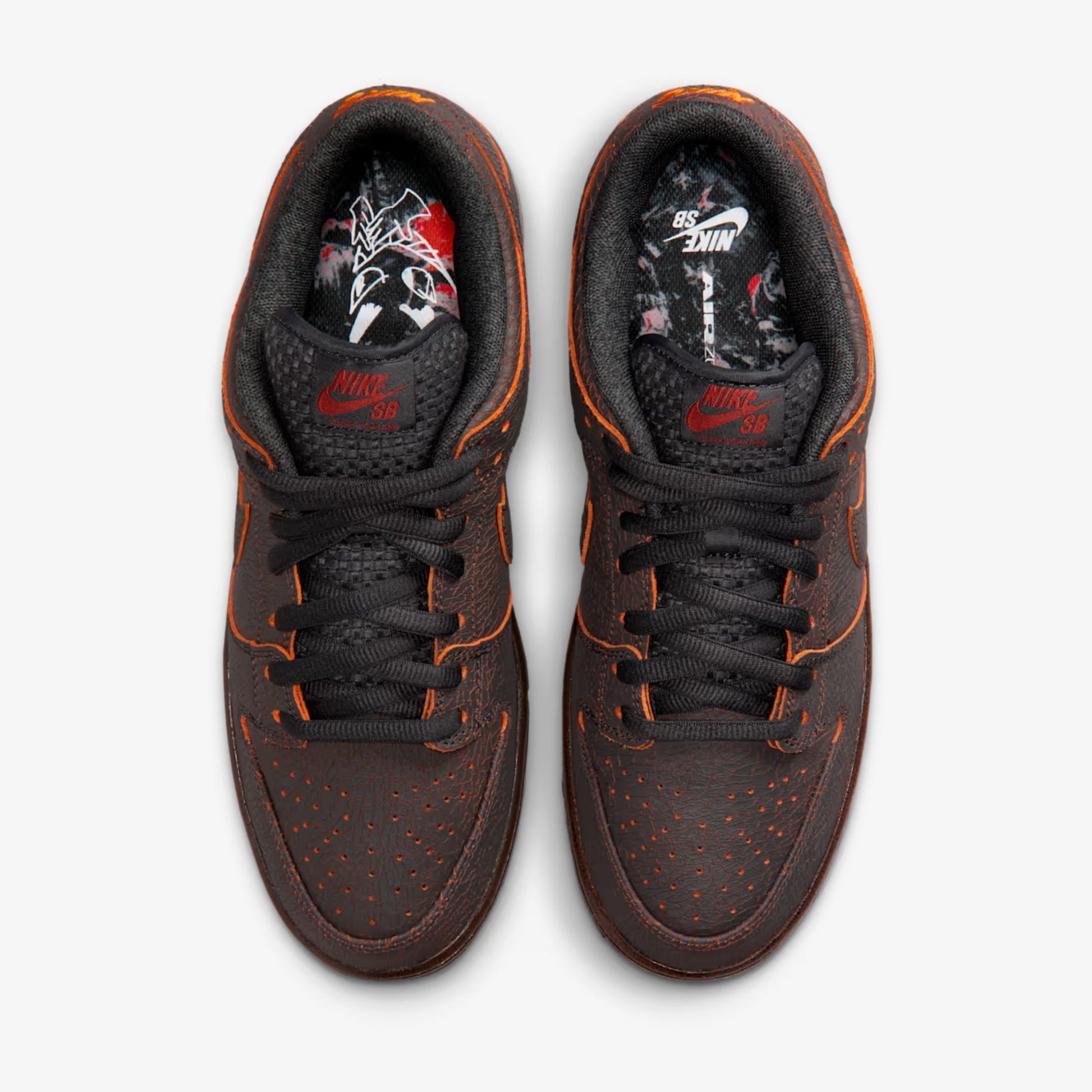 Nike SB Dunk Low Pro PRM 'Krampus' (2025) [HV1668-001] Athletic Basketball Skateboarding Sports Sneakers in Dark Smoke Grey / Campfire Orange for Unisex Adult Mens - AVBL MRKT (5)