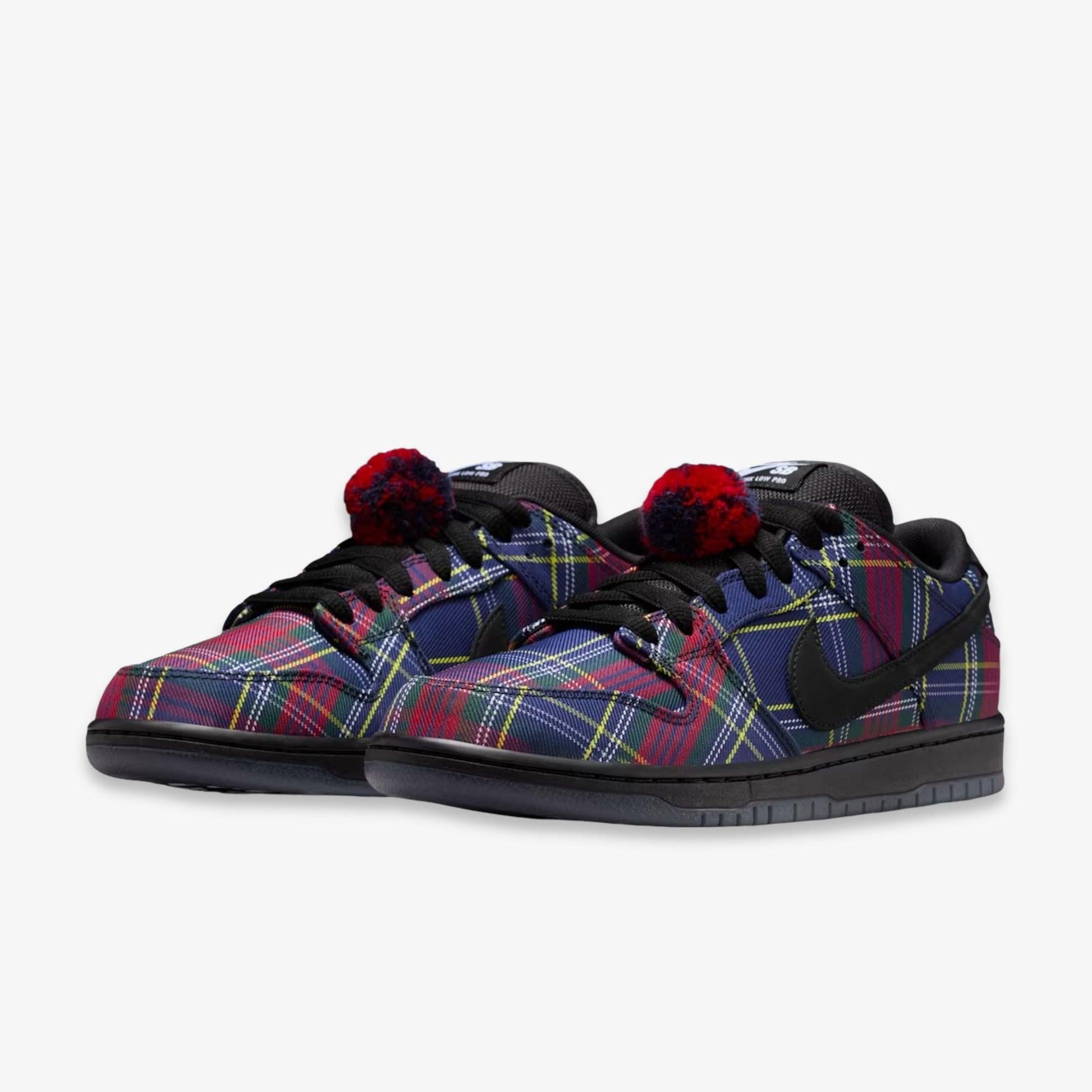 Nike SB Dunk Low Pro QS NW x Nardwuar 'Doot doo! / Tam O Shanter Tartan Hat' (2025) [II1493-600] Athletic Basketball Skateboarding Sports Sneakers in University Red / Black for Unisex Adult Mens - AVBL MRKT (1)