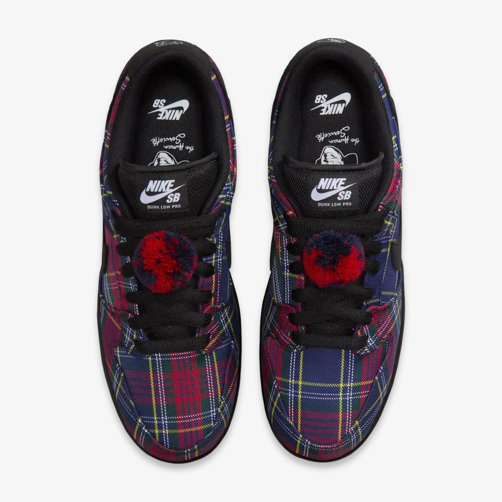 Nike SB Dunk Low Pro QS NW x Nardwuar 'Doot doo! / Tam O Shanter Tartan Hat' (2025) [II1493-600] Athletic Basketball Skateboarding Sports Sneakers in University Red / Black for Unisex Adult Mens - AVBL MRKT (5)