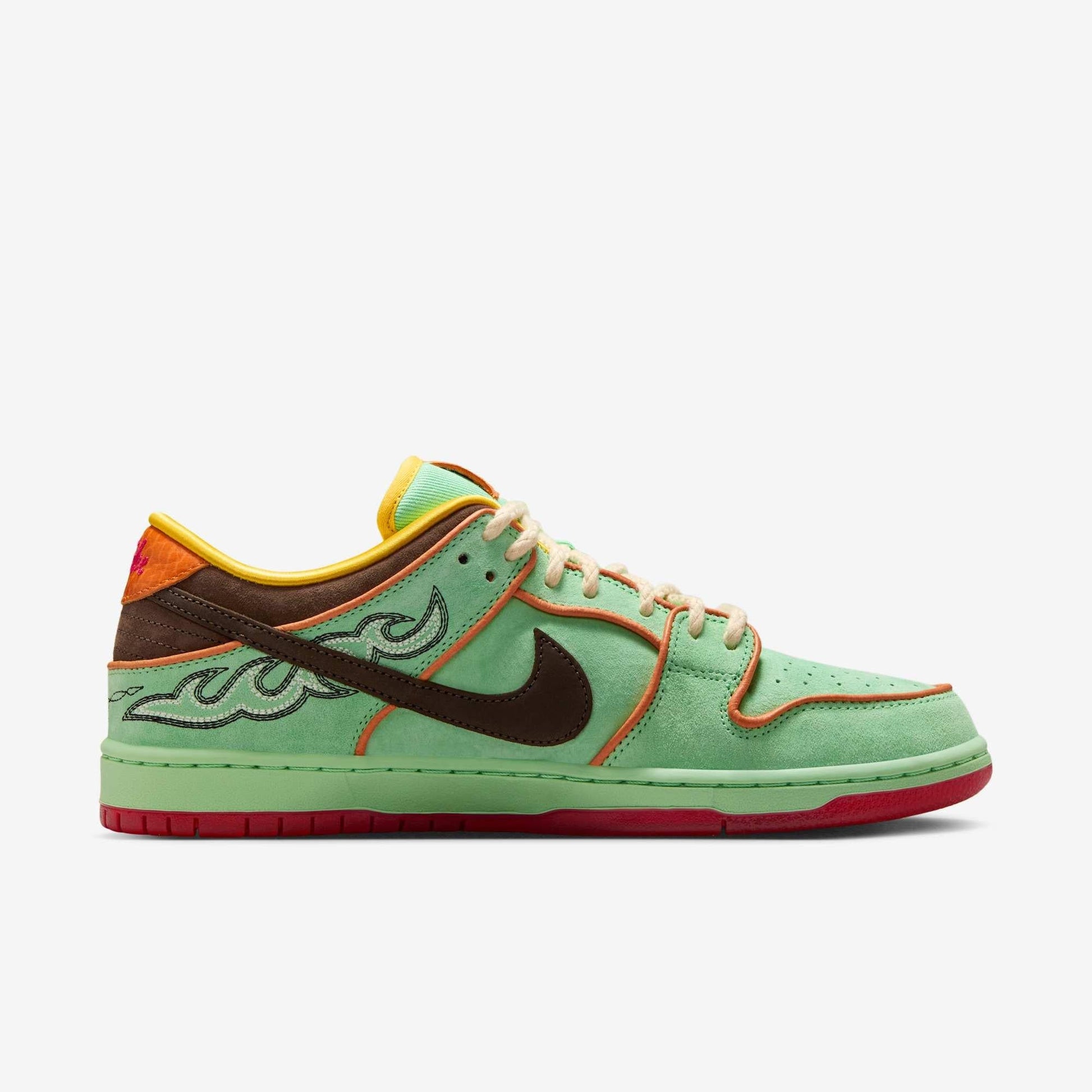 Nike SB Dunk Low Pro QS 'Rodeo / BHM' (2025) [HF3058-300] Athletic Basketball Skateboarding Sports Sneakers in Tourmaline / Baroque Brown - Monarch for Unisex Adult Mens - AVBL MRKT (4)
