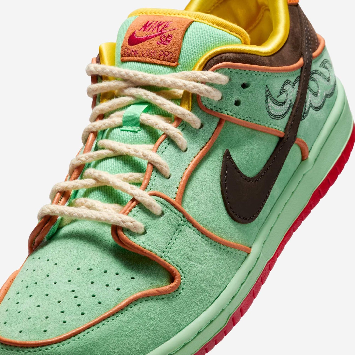 Nike SB Dunk Low Pro QS 'Rodeo / BHM' (2025) [HF3058-300] Athletic Basketball Skateboarding Sports Sneakers in Tourmaline / Baroque Brown - Monarch for Unisex Adult Mens - AVBL MRKT (7)