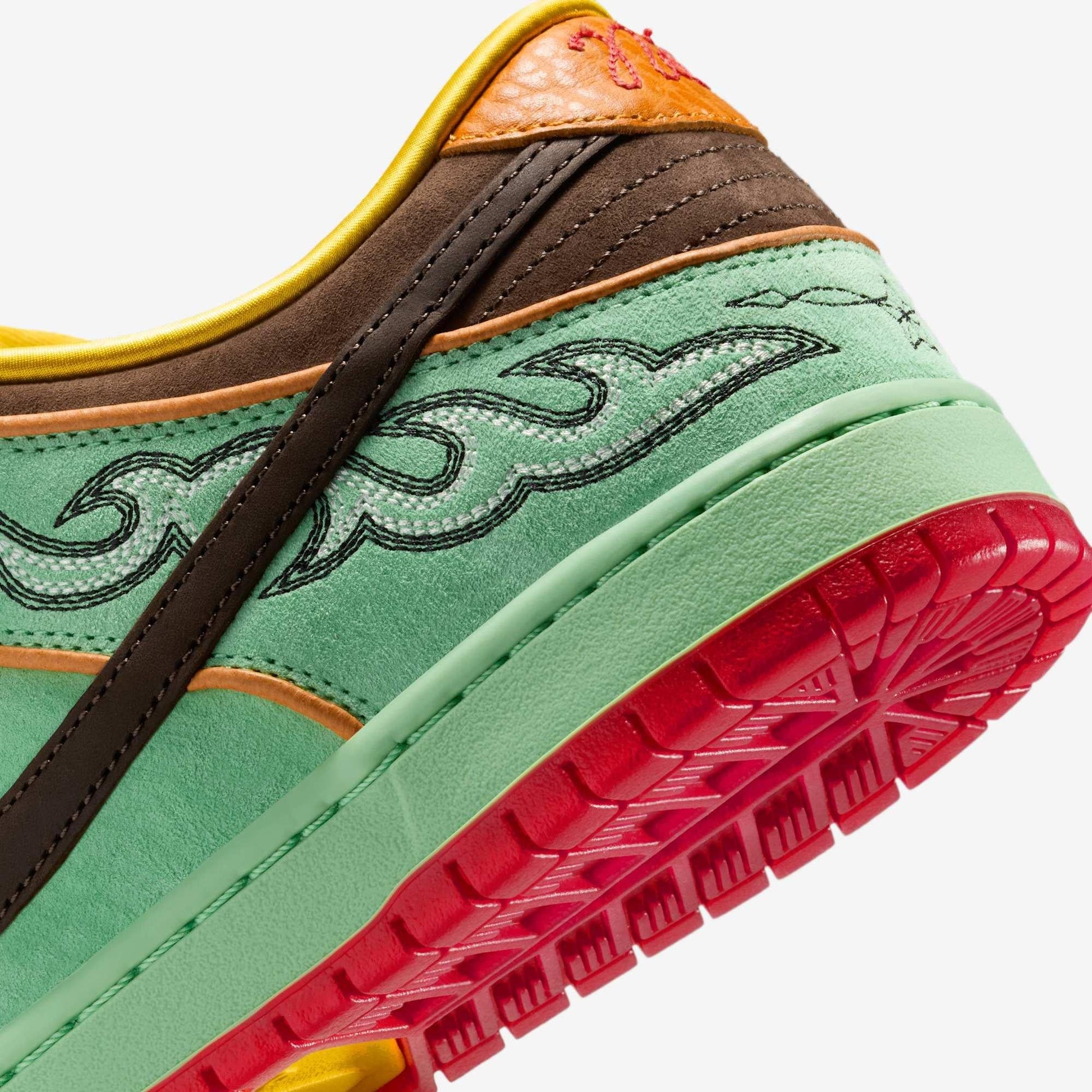 Nike SB Dunk Low Pro QS 'Rodeo / BHM' (2025) [HF3058-300] Athletic Basketball Skateboarding Sports Sneakers in Tourmaline / Baroque Brown - Monarch for Unisex Adult Mens - AVBL MRKT (9)