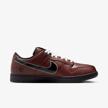 Nike SB Dunk Low Pro QS x Limosine Skateboards 'Limo / Pebbled Football Leather' (2025) [HJ4131-200] Athletic Basketball Skateboarding Sports Sneakers in Dark Pony / Black - Silver - White for Unisex Adult Mens - AVBL MRKT (4)