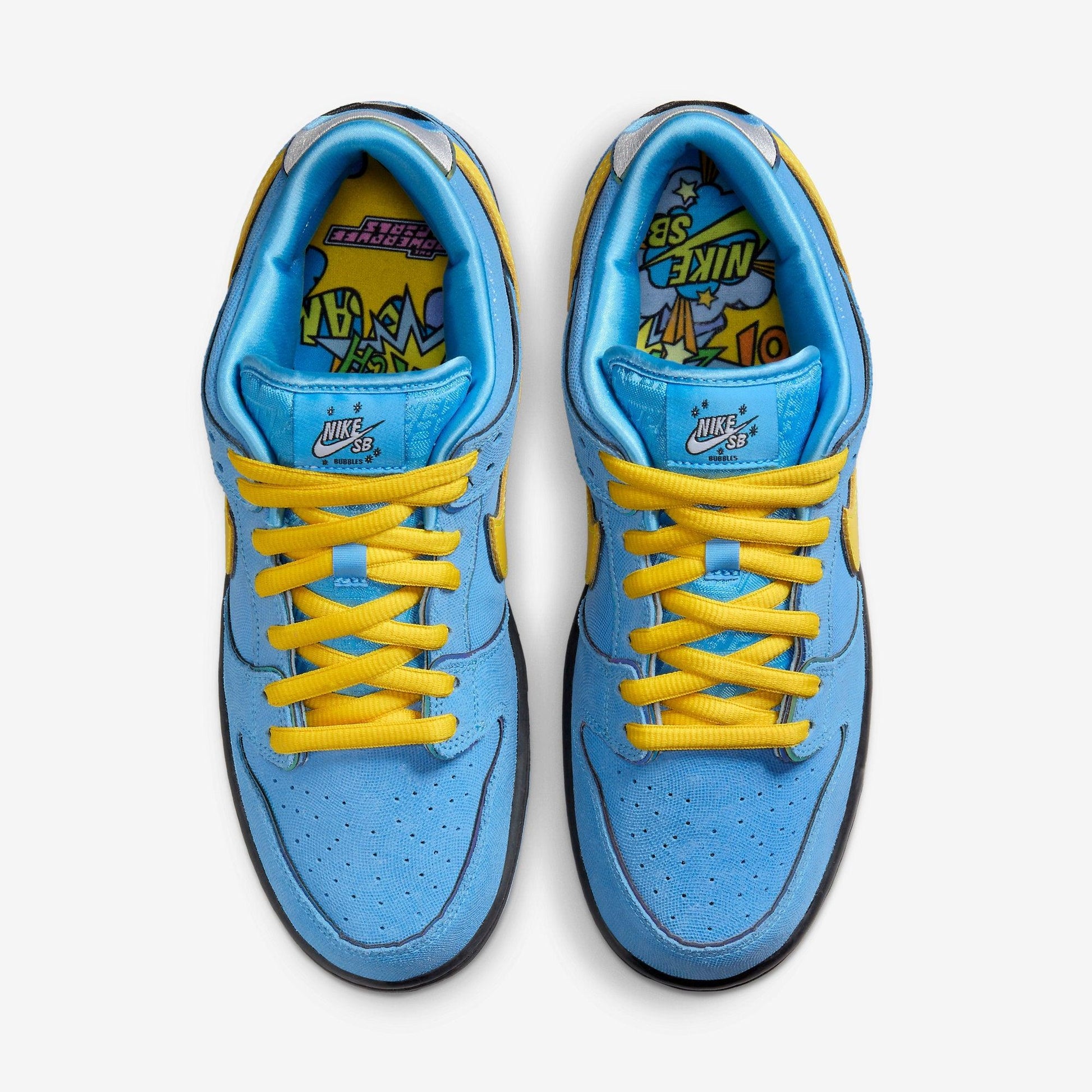 Nike SB Dunk Low Pro QS x The Powerpuff Girls 'Bubbles' (2023) [FZ8320-400] Athletic Basketball Skateboarding Sports Sneakers in Blue Chill / Deep Royal Blue for Unisex Adult Mens - AVBL MRKT (5)