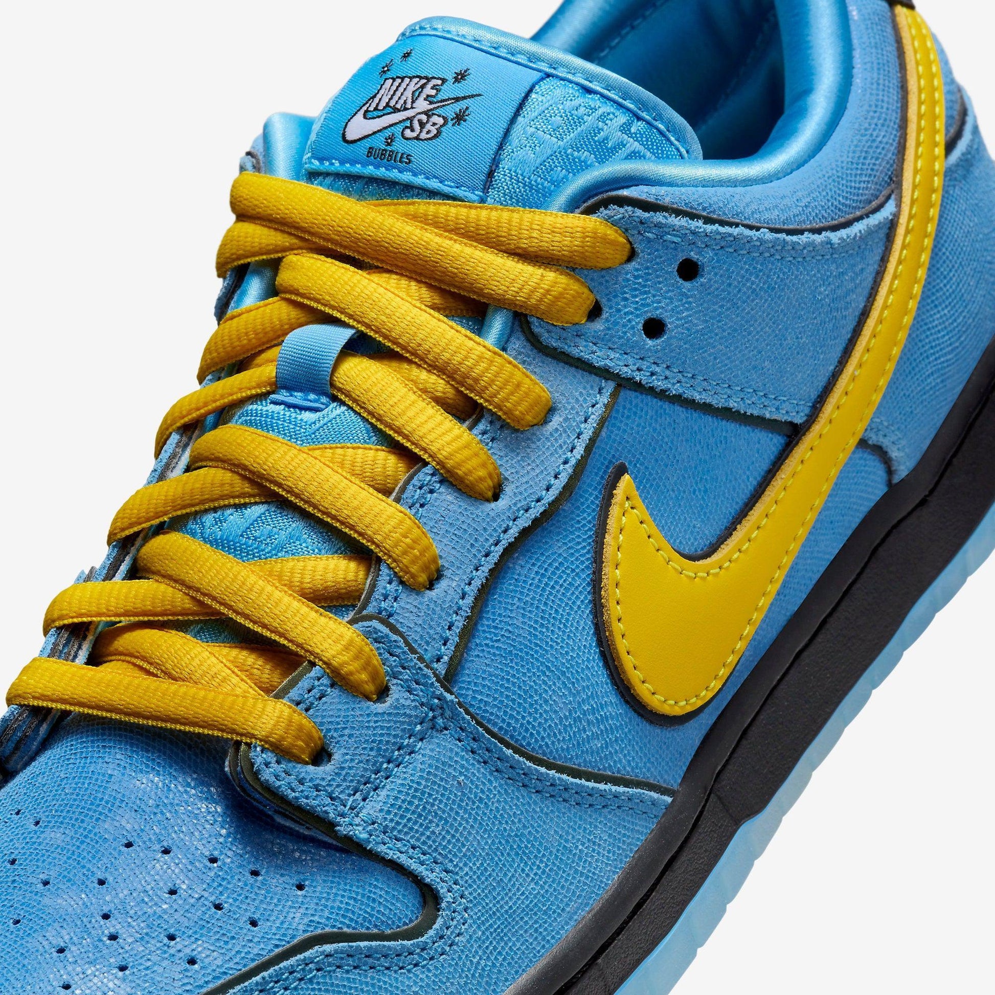 Nike SB Dunk Low Pro QS x The Powerpuff Girls 'Bubbles' (2023) [FZ8320-400] Athletic Basketball Skateboarding Sports Sneakers in Blue Chill / Deep Royal Blue for Unisex Adult Mens - AVBL MRKT (7)