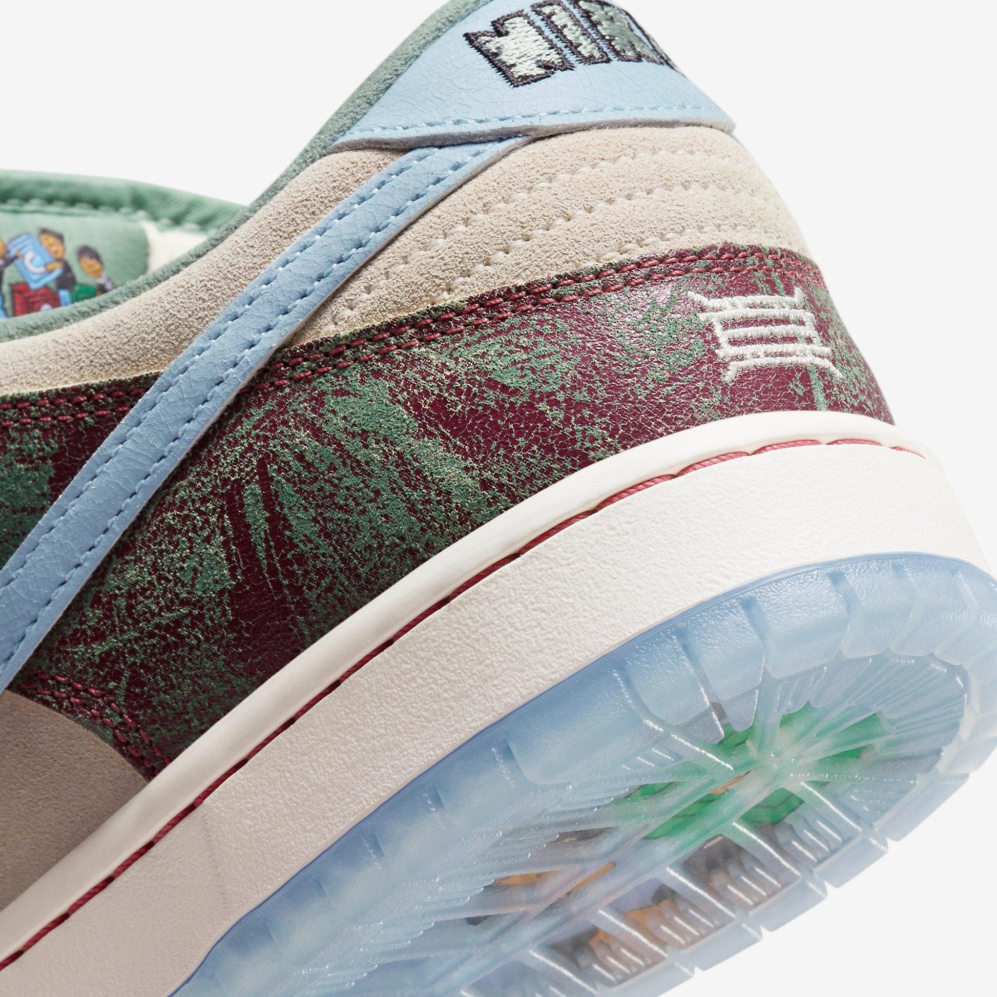 Nike SB Dunk Low x Crenshaw Skate Club 'Cedar' (2023) [FN4193-100] Athletic Basketball Skateboarding Sports Sneakers in Sail / Light Blue - Cedar for Unisex Adult Mens - AVBL MRKT (8)