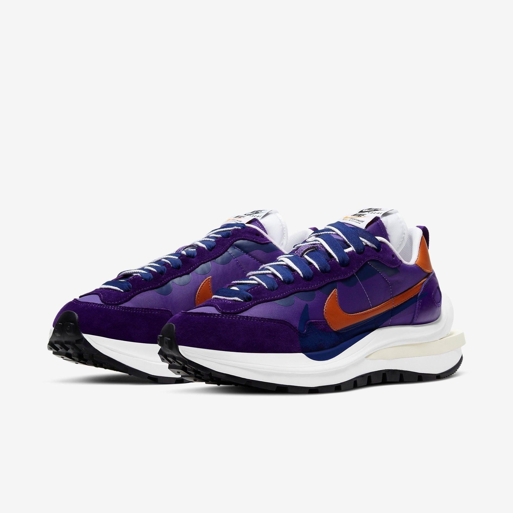 Nike VaporWaffle x Sacai 'Dark Iris' (2021) [DD1875-500] Athletic Casual Fashion Running Sports Sneakers in Dark Iris / Campfire Orange - White - Sail for Unisex Adult Mens - AVBL MRKT (1)
