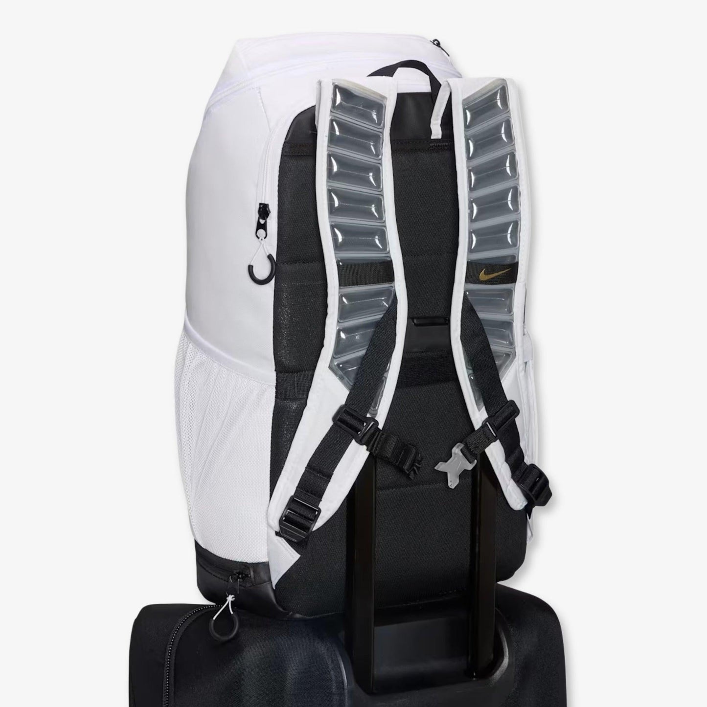 Nike Varsity Elite Backpack (32L) White / Metallic Gold [HM9965-100] Casual Fashion Bookbag for Unisex Adult Mens Womens Kids GS Youth Hypebeast - AVBL MRKT (12)