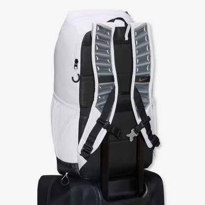 Nike Varsity Elite Backpack (32L) White / Metallic Gold [HM9965-100] Casual Fashion Bookbag for Unisex Adult Mens Womens Kids GS Youth Hypebeast - AVBL MRKT (12)