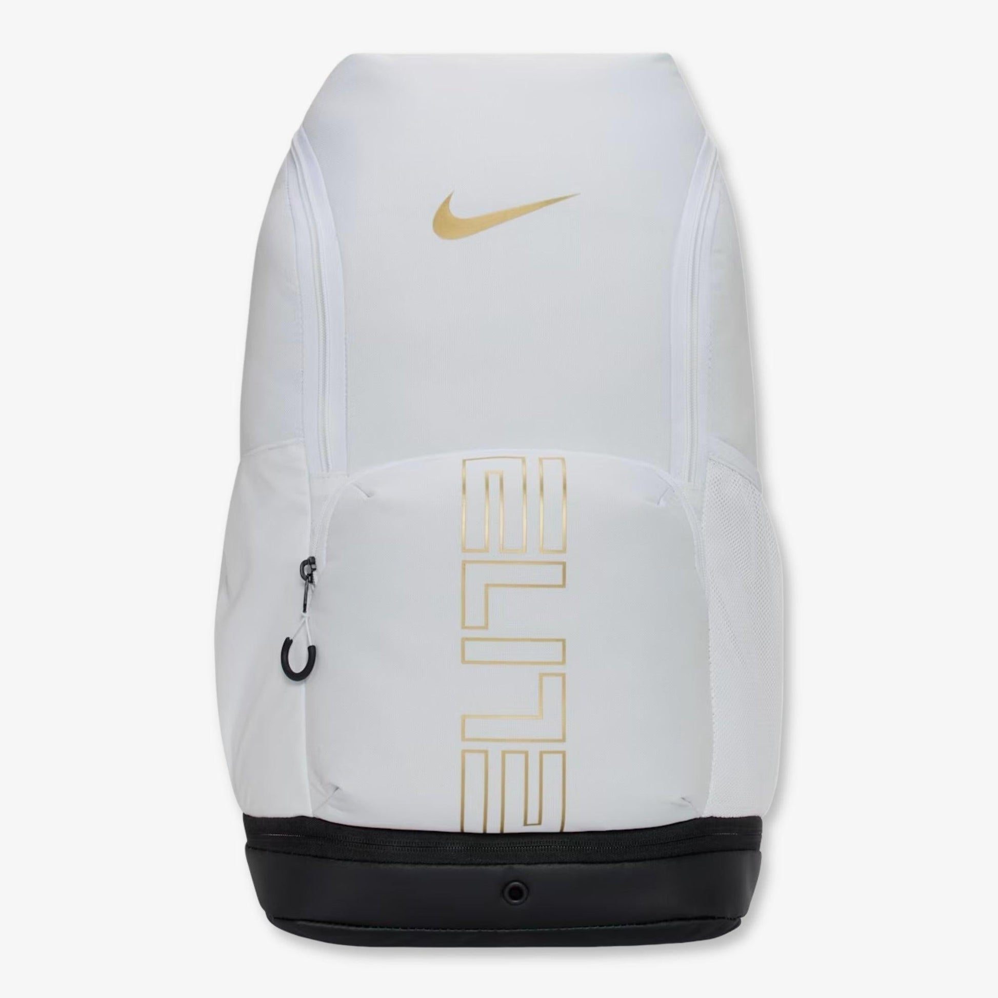 Nike Varsity Elite Backpack (32L) White / Metallic Gold [HM9965-100] Casual Fashion Bookbag for Unisex Adult Mens Womens Kids GS Youth Hypebeast - AVBL MRKT (2)