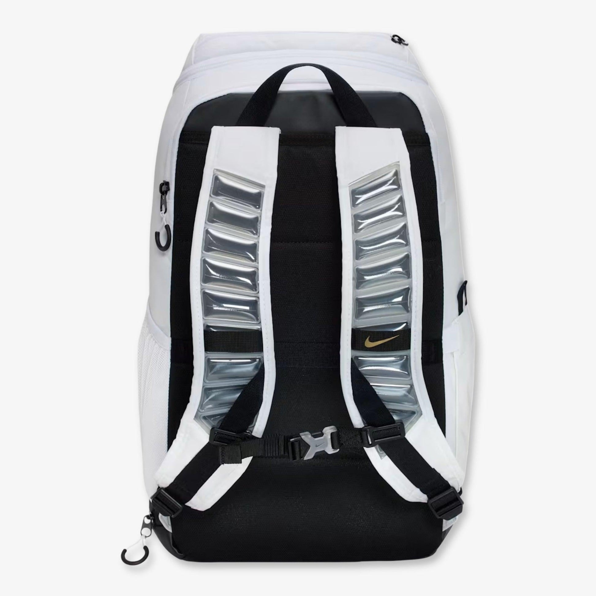 Nike Varsity Elite Backpack (32L) White / Metallic Gold [HM9965-100] Casual Fashion Bookbag for Unisex Adult Mens Womens Kids GS Youth Hypebeast - AVBL MRKT (4)