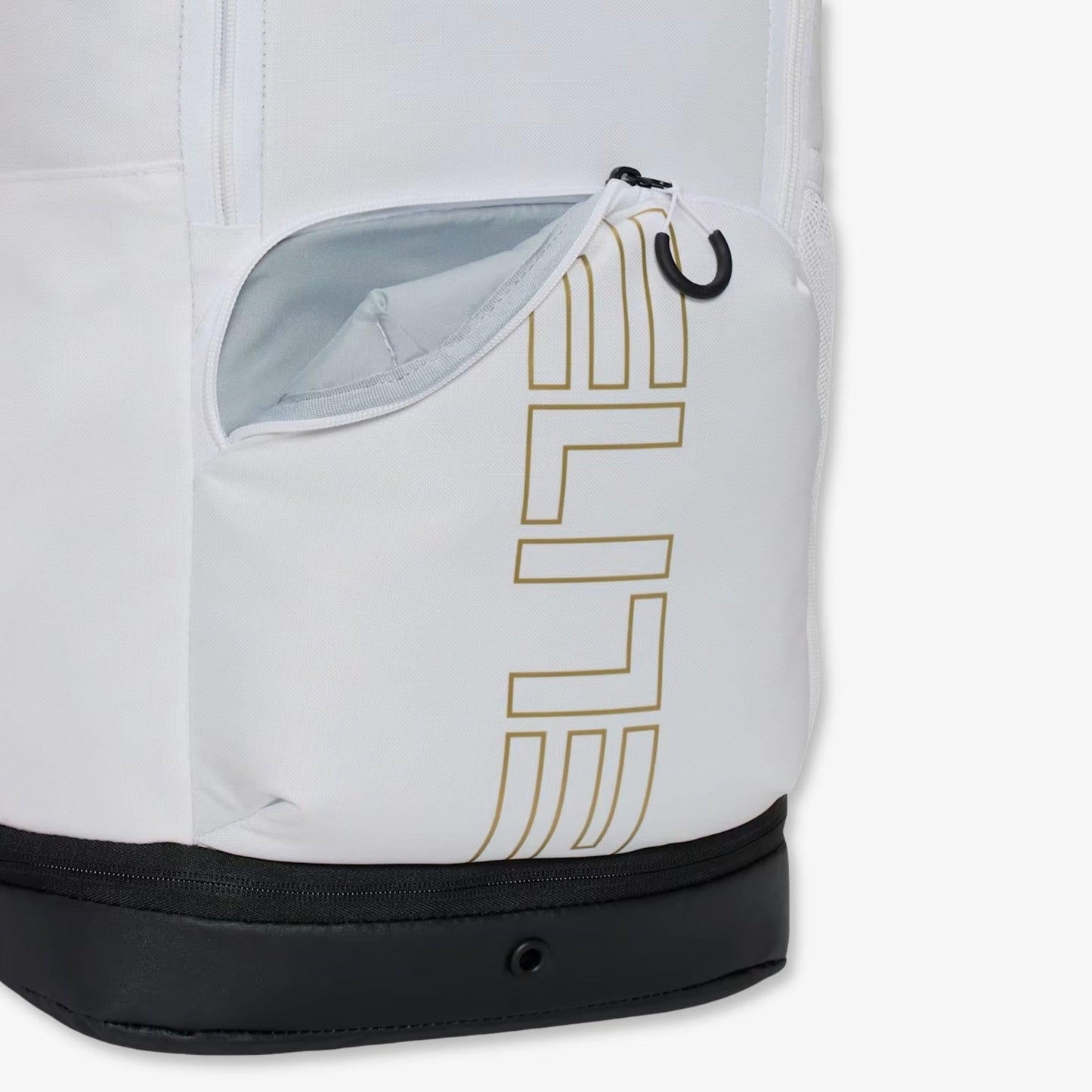 Nike Varsity Elite Backpack (32L) White / Metallic Gold [HM9965-100] Casual Fashion Bookbag for Unisex Adult Mens Womens Kids GS Youth Hypebeast - AVBL MRKT (7)