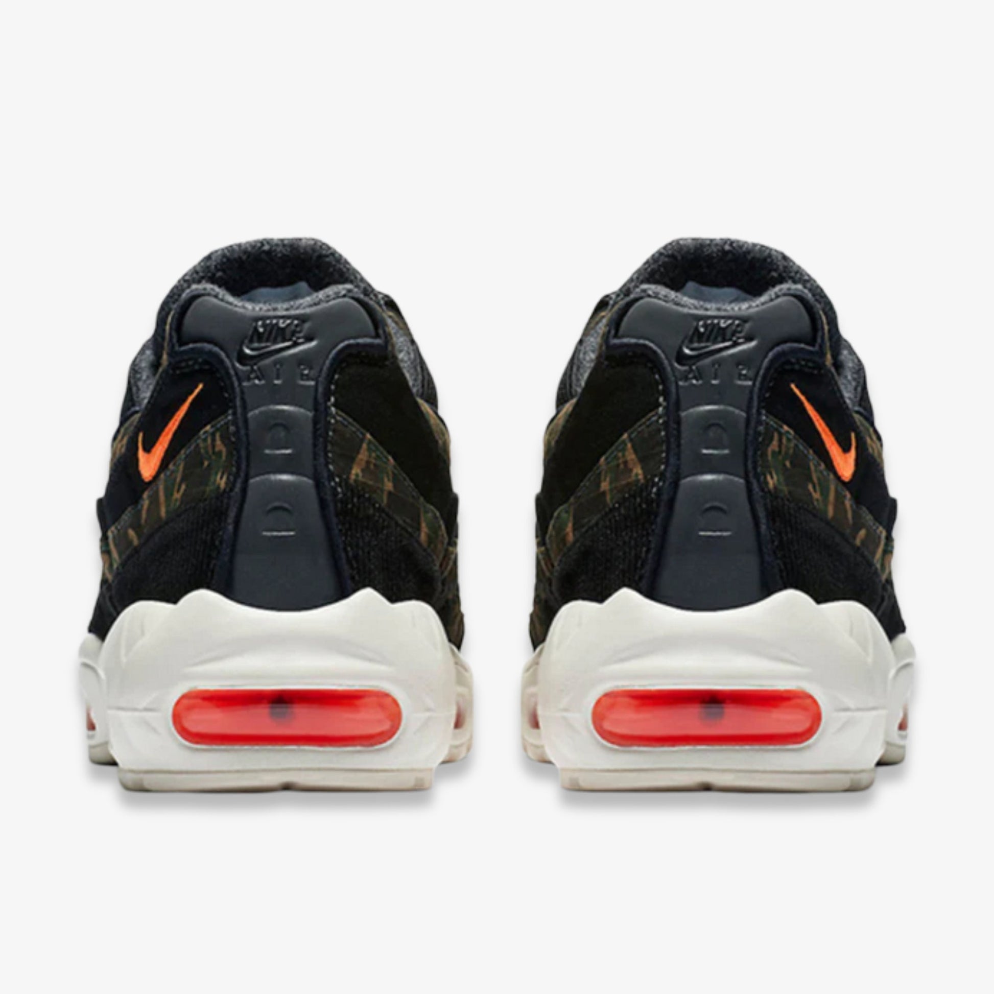 Nike x Carhartt WIP Air Max 95 'Camo' (2018) [AV3866-001] Athletic Casual Fashion Running Sports Sneakers in Black / Total Orange - Sail for Unisex Adult Mens - AVBL MRKT (5)